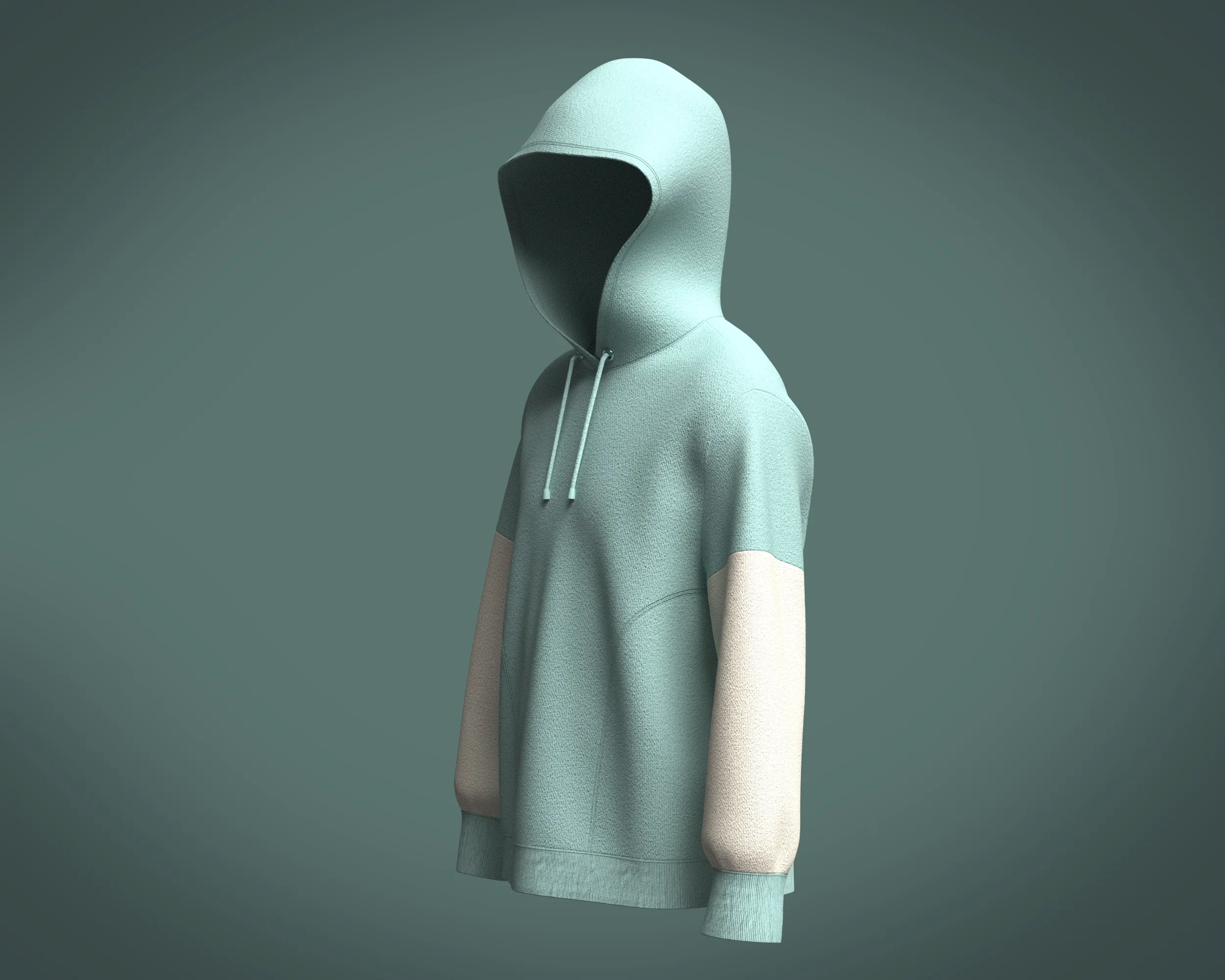 Mens Two color Hoodie | Marvelous / Clo3d / obj / fbx