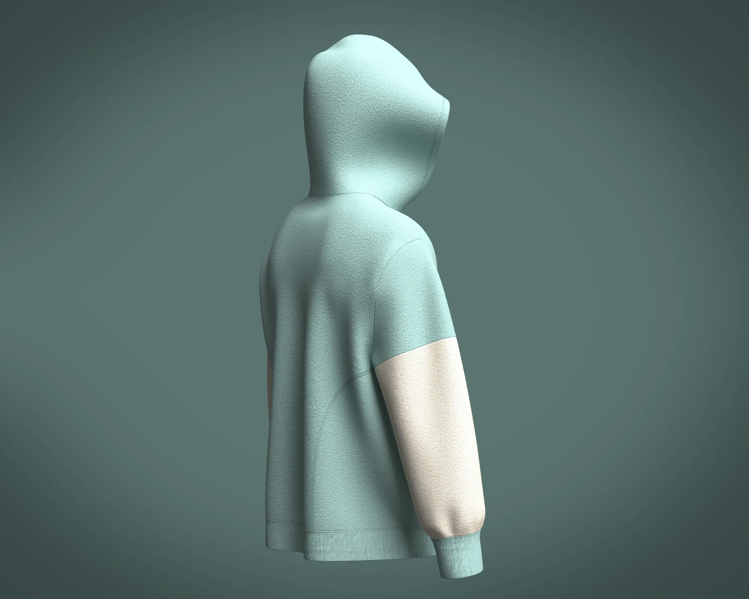 Mens Two color Hoodie | Marvelous / Clo3d / obj / fbx