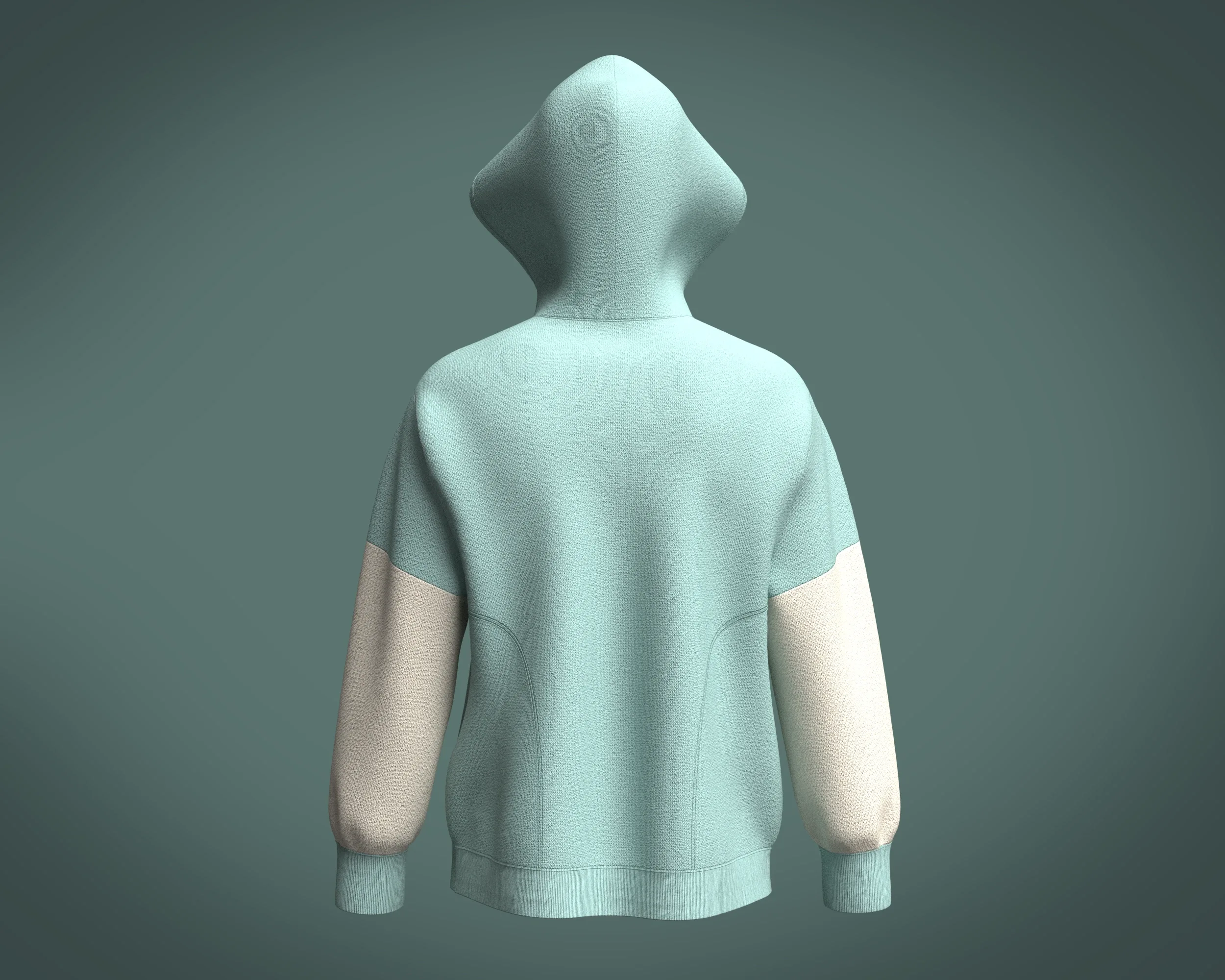Mens Two color Hoodie | Marvelous / Clo3d / obj / fbx