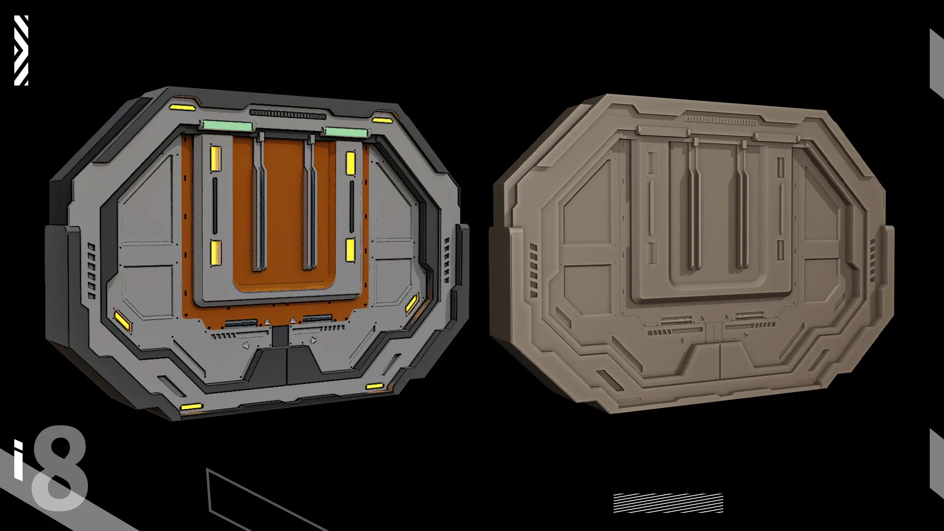 8- Sci-Fi Door 3d model_vol.5