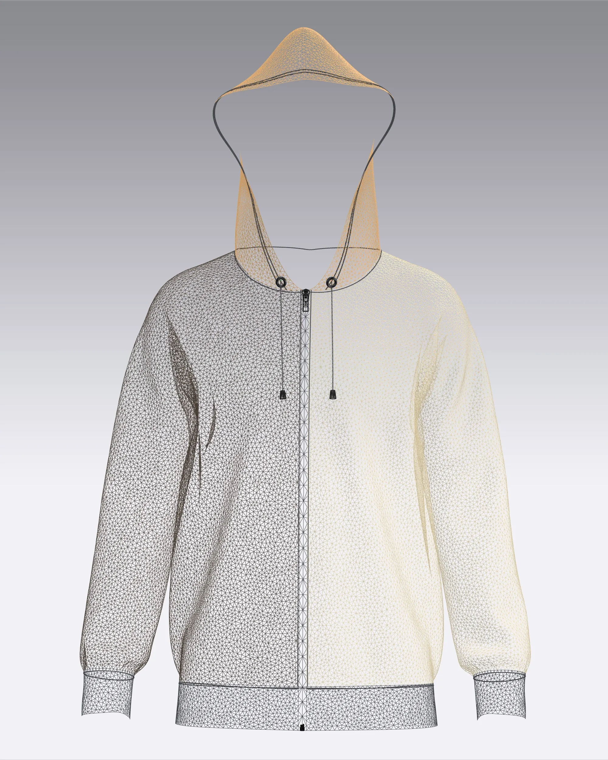 Mens Two Color Hoodie V2 | Marvelous / Clo3d / obj / fbx