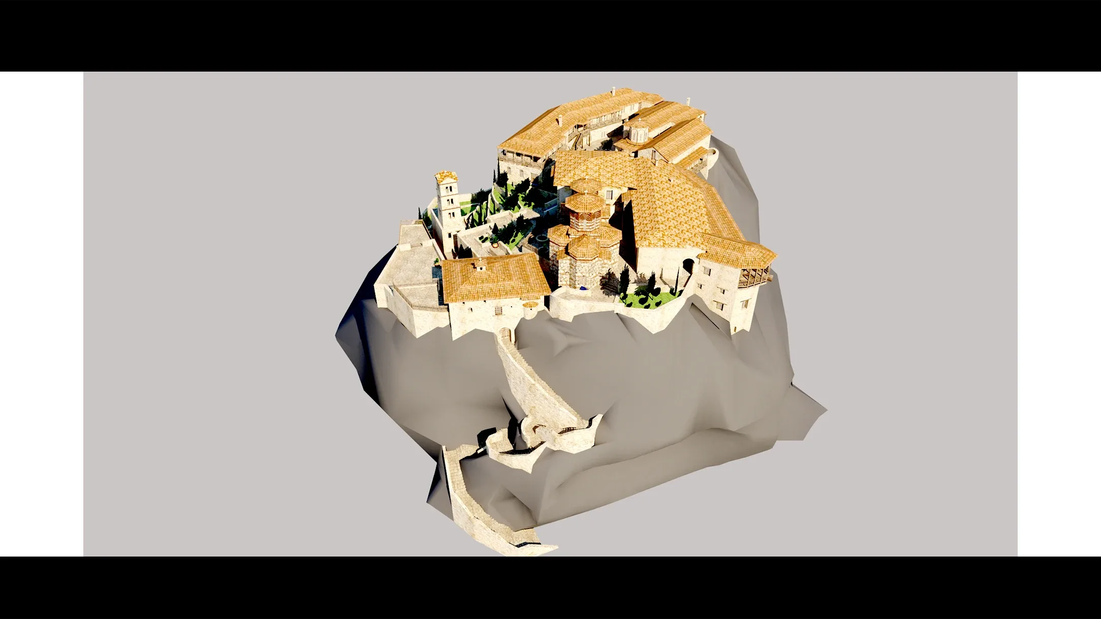 Monastery of Varlaam- 3d Model