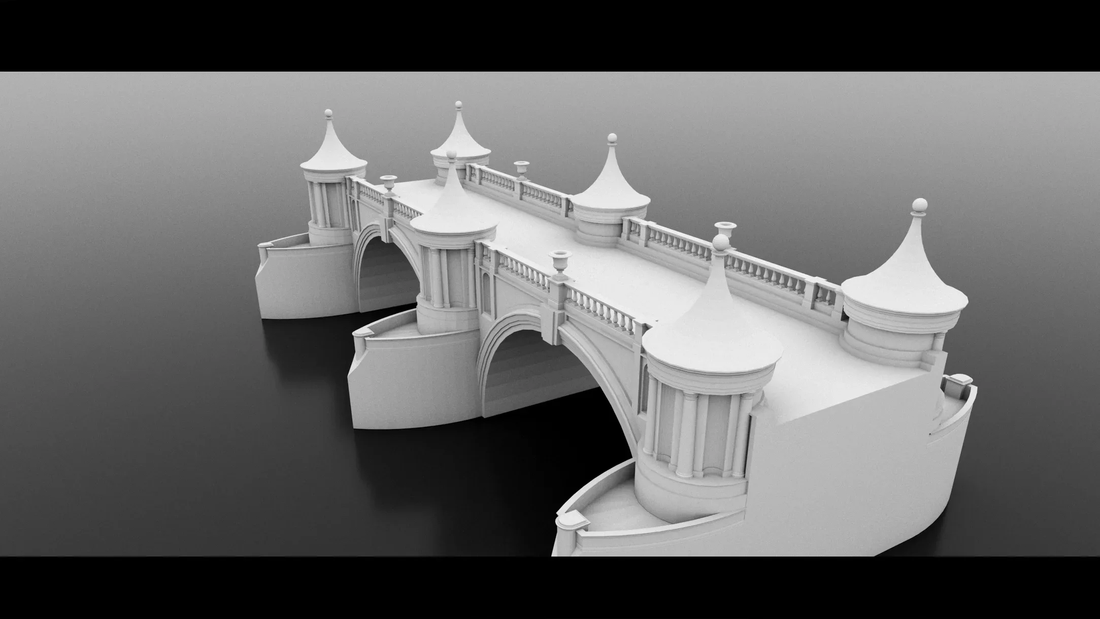 Old Bridge- 3d Model