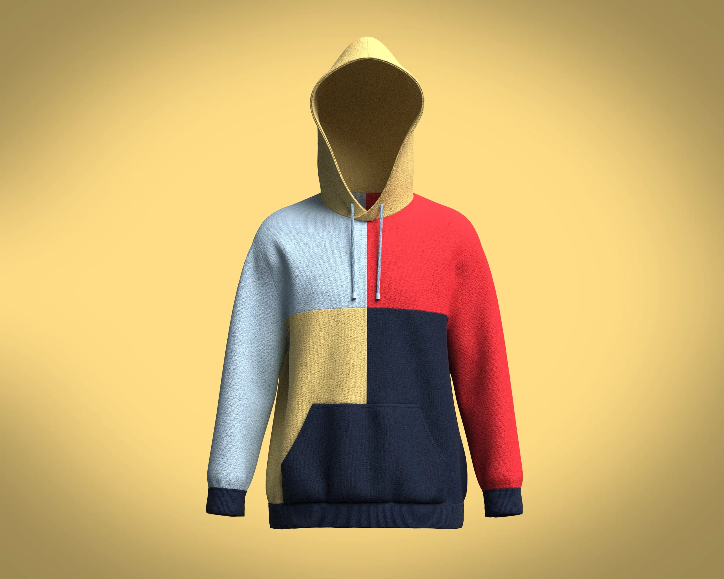 Hoodie Multi-Color | Marvelous / Clo3d / obj / fbx