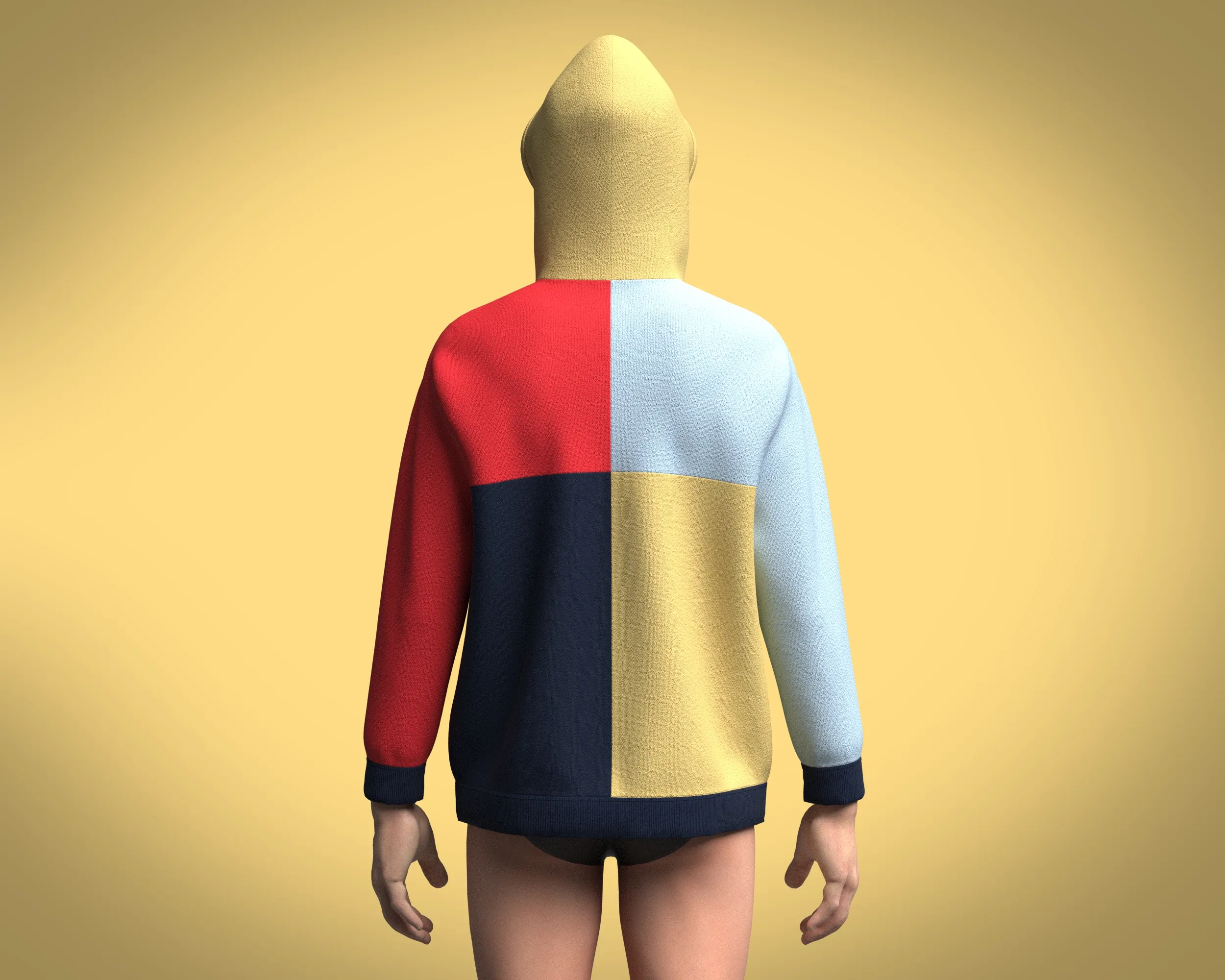 Hoodie Multi-Color | Marvelous / Clo3d / obj / fbx