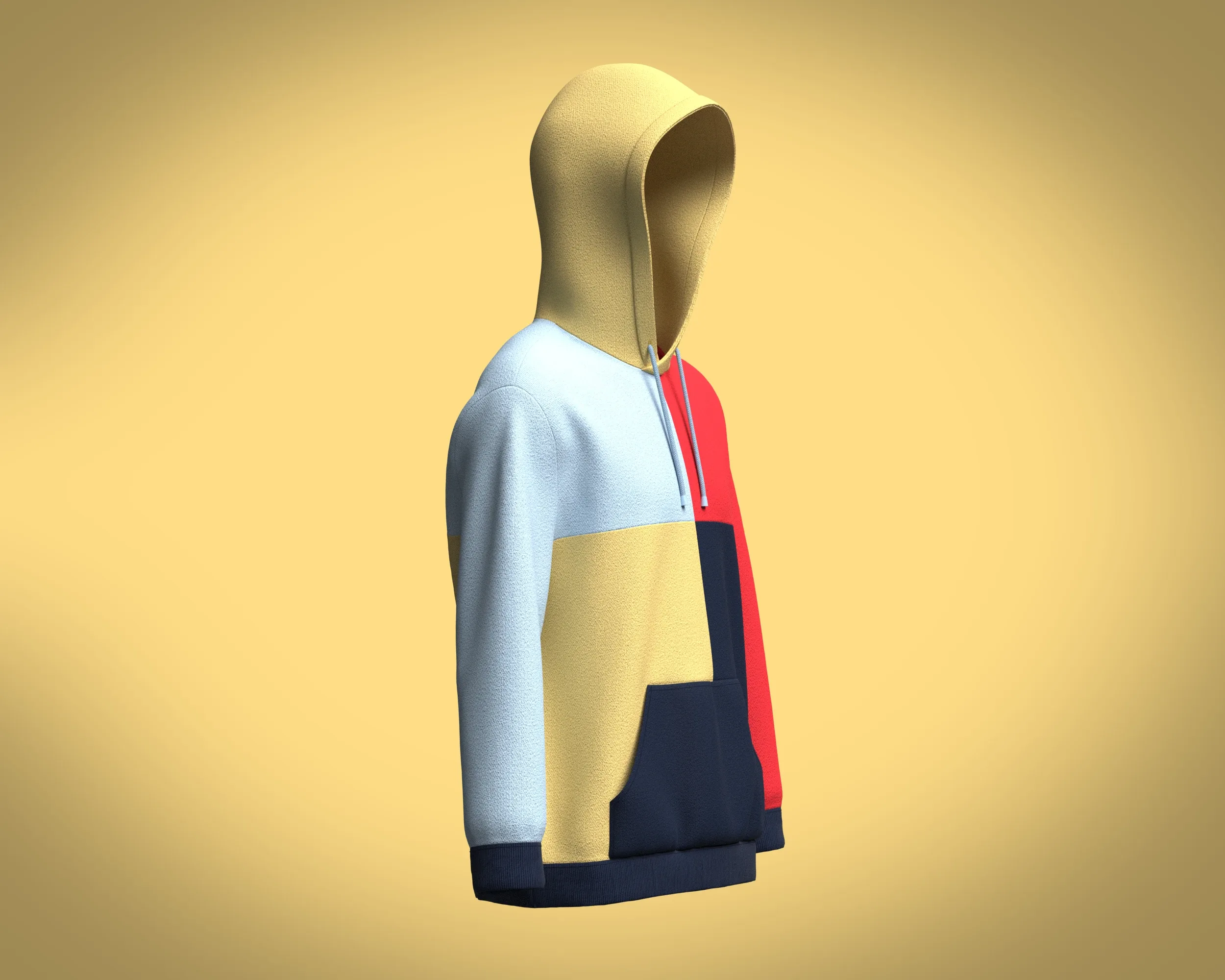Hoodie Multi-Color | Marvelous / Clo3d / obj / fbx