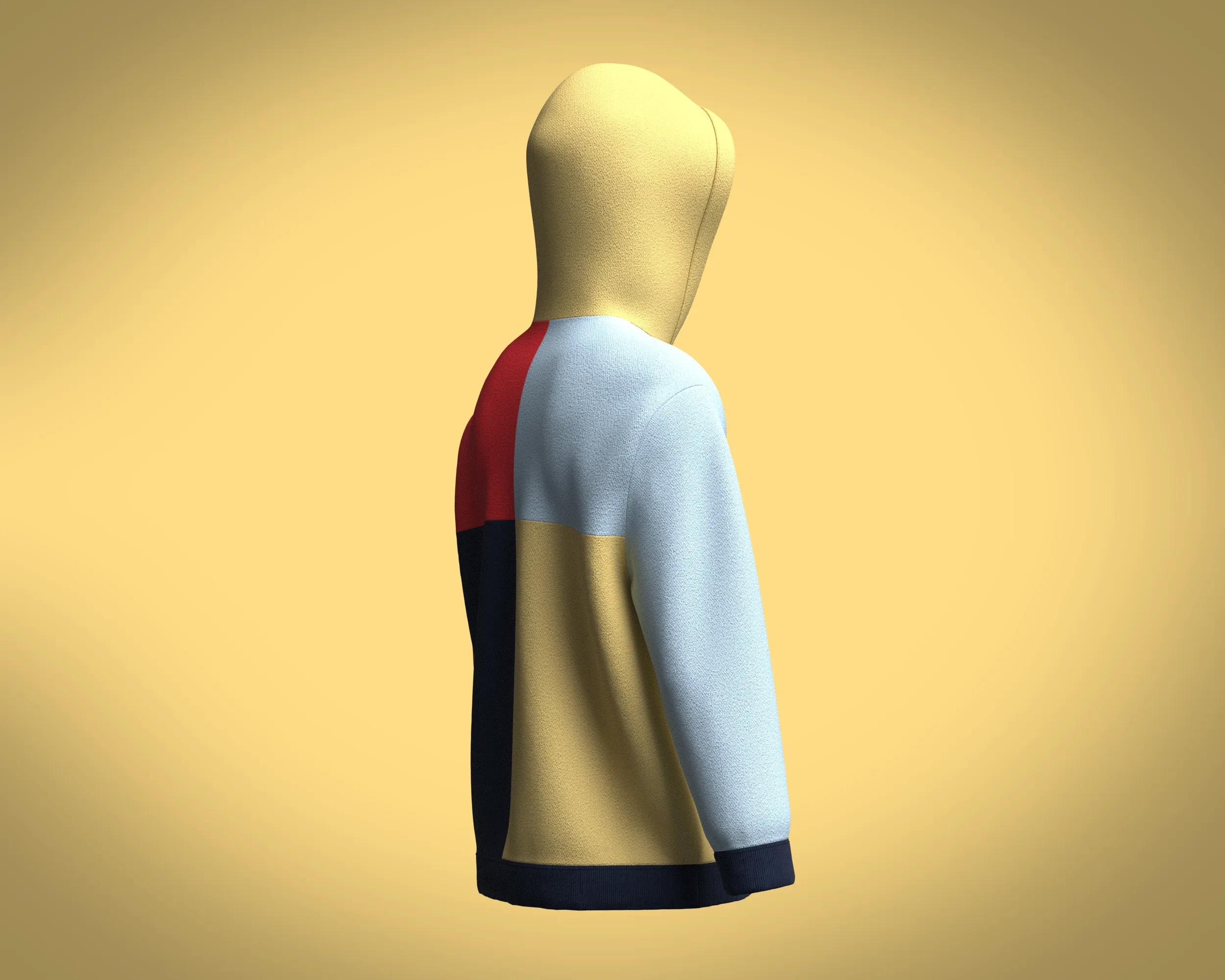 Hoodie Multi-Color | Marvelous / Clo3d / obj / fbx