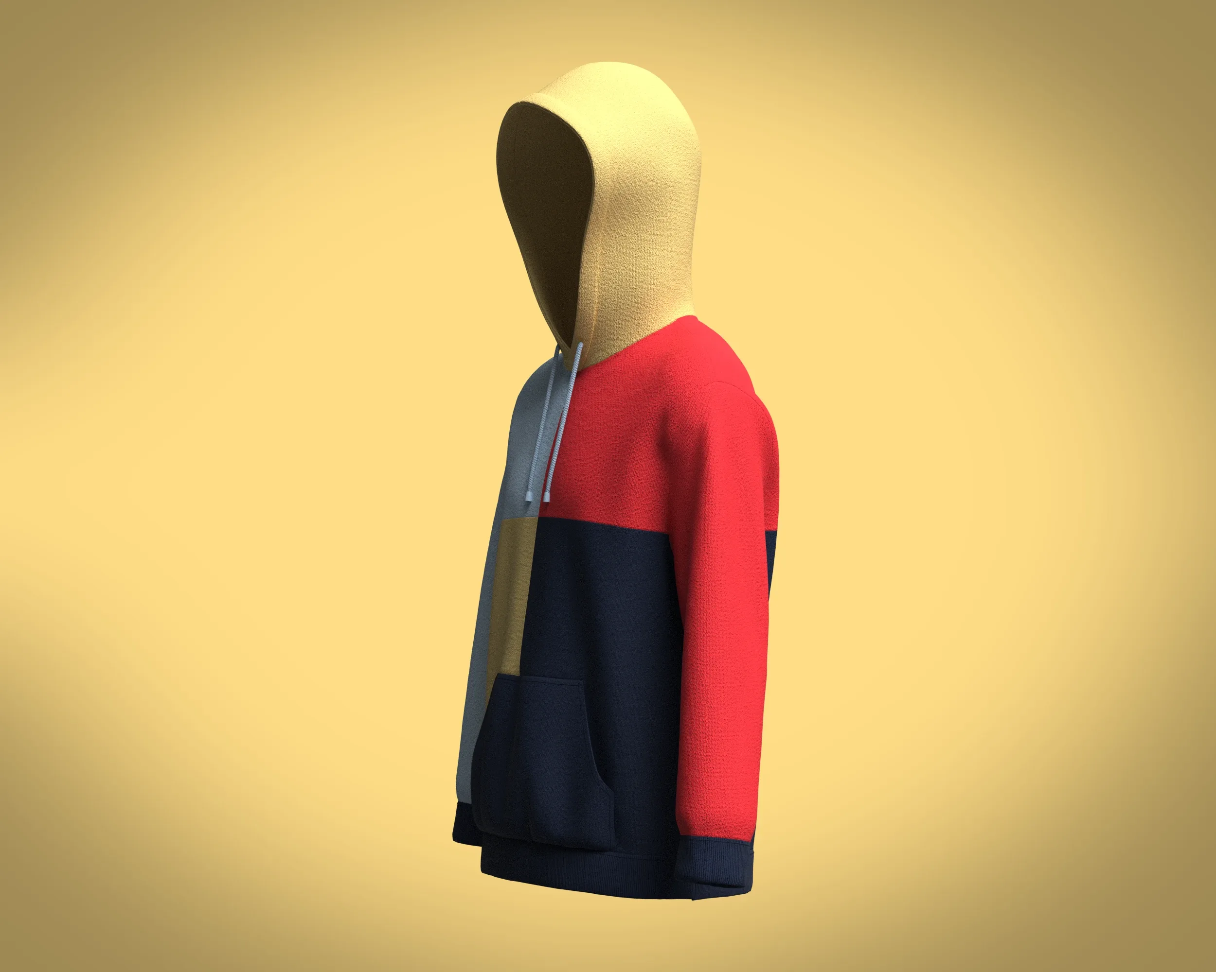Hoodie Multi-Color | Marvelous / Clo3d / obj / fbx