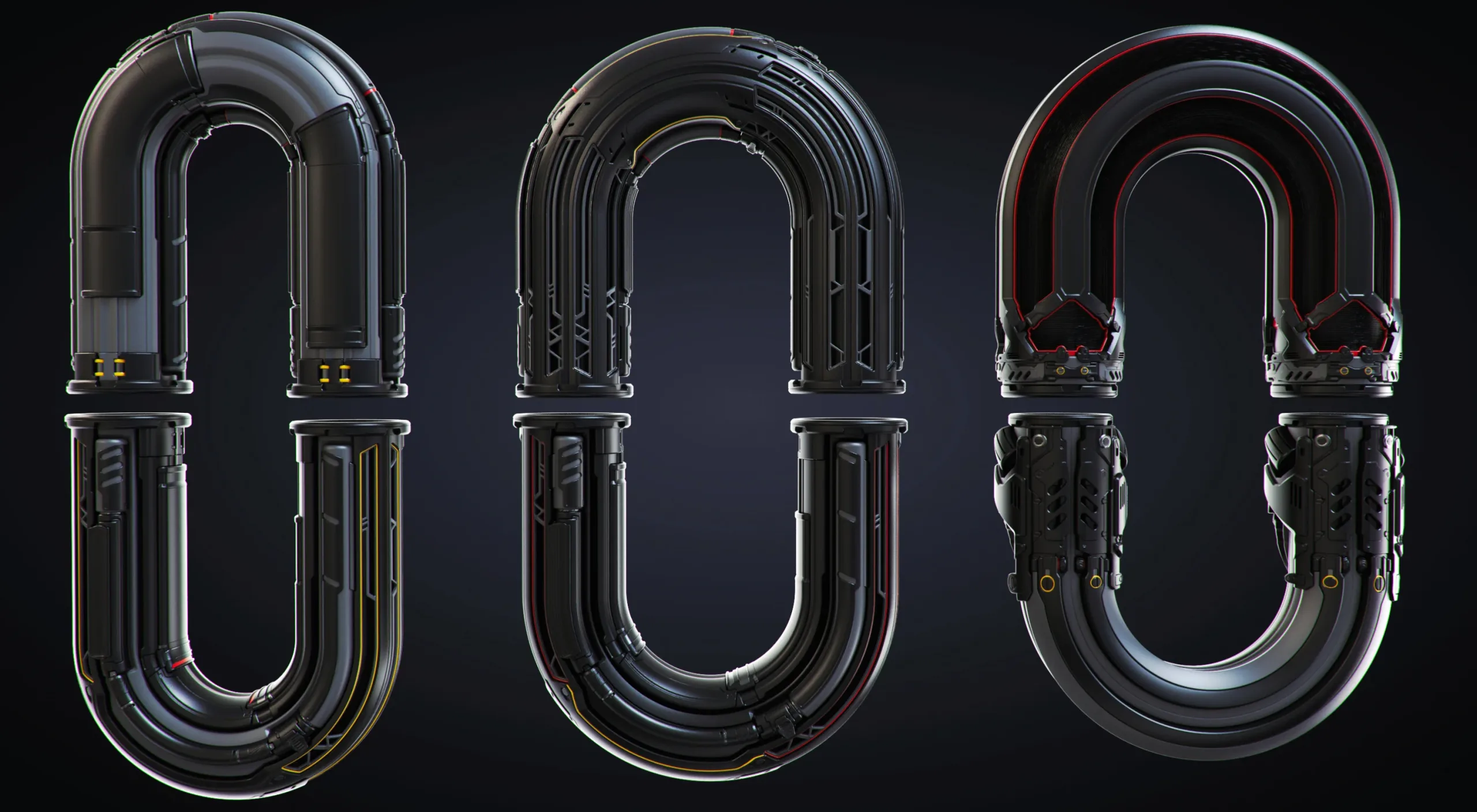 SciFi Pipes set