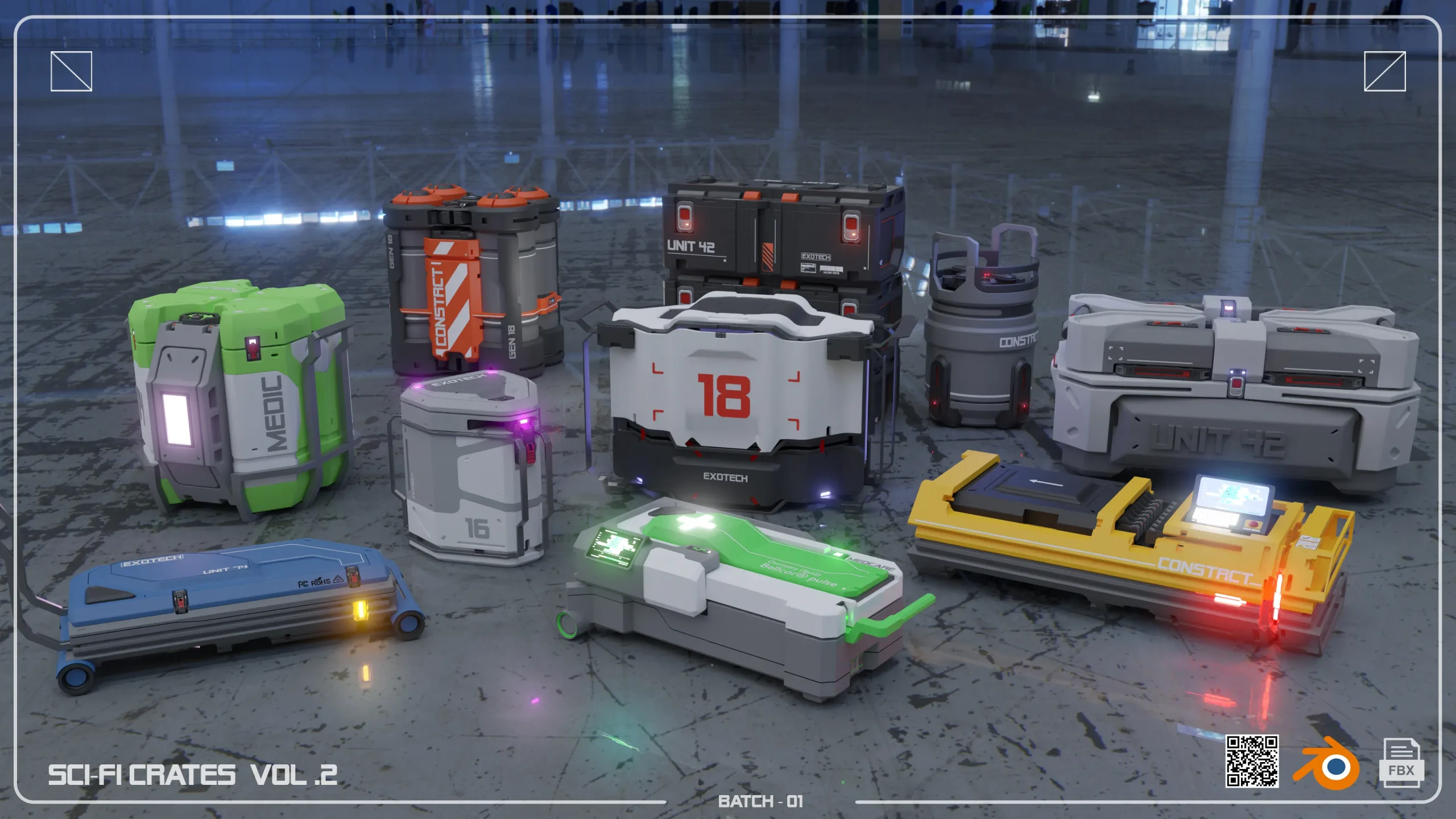 Sci-fi boxes and crates vol. 2 - batch 01