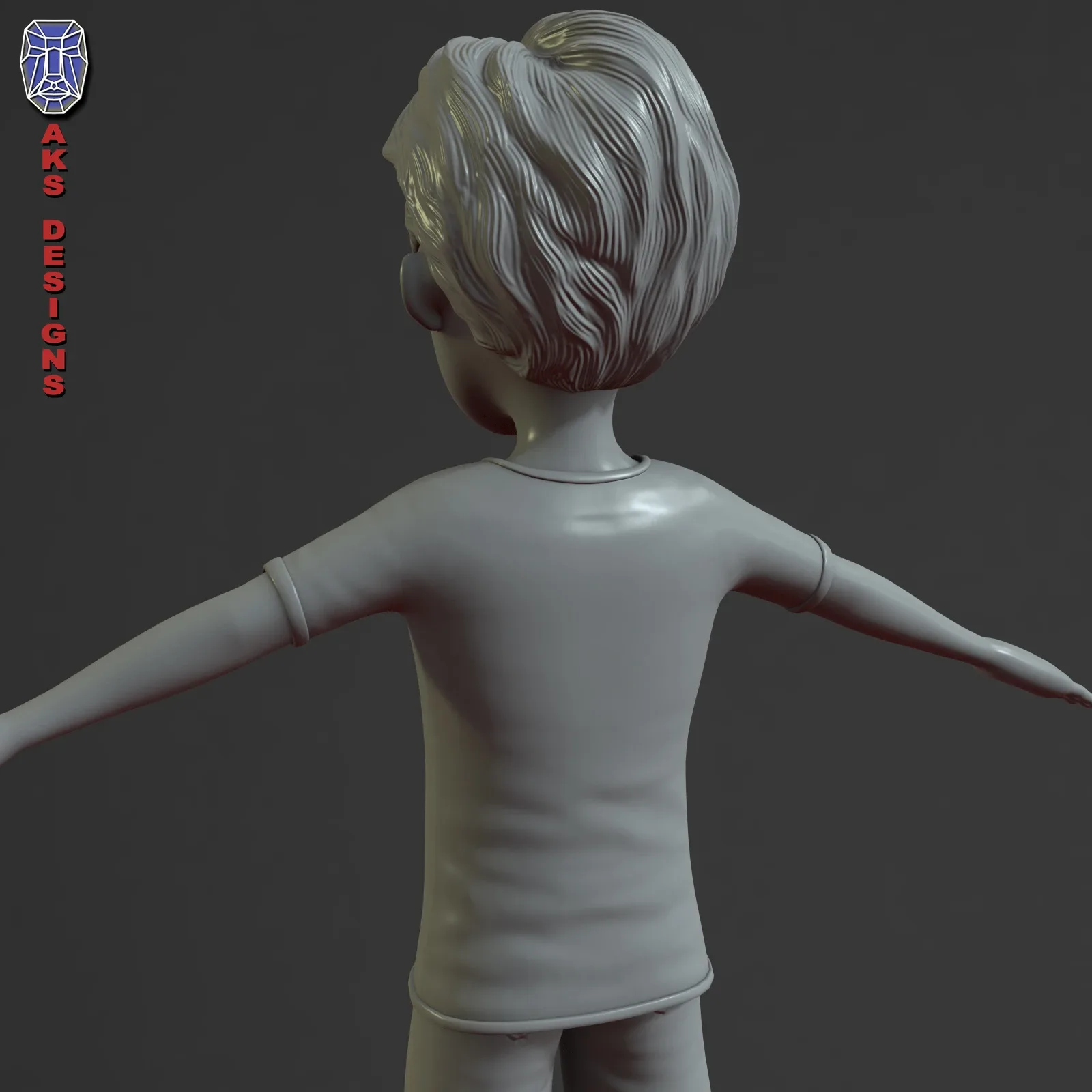 cartoon boy v4 base mesh