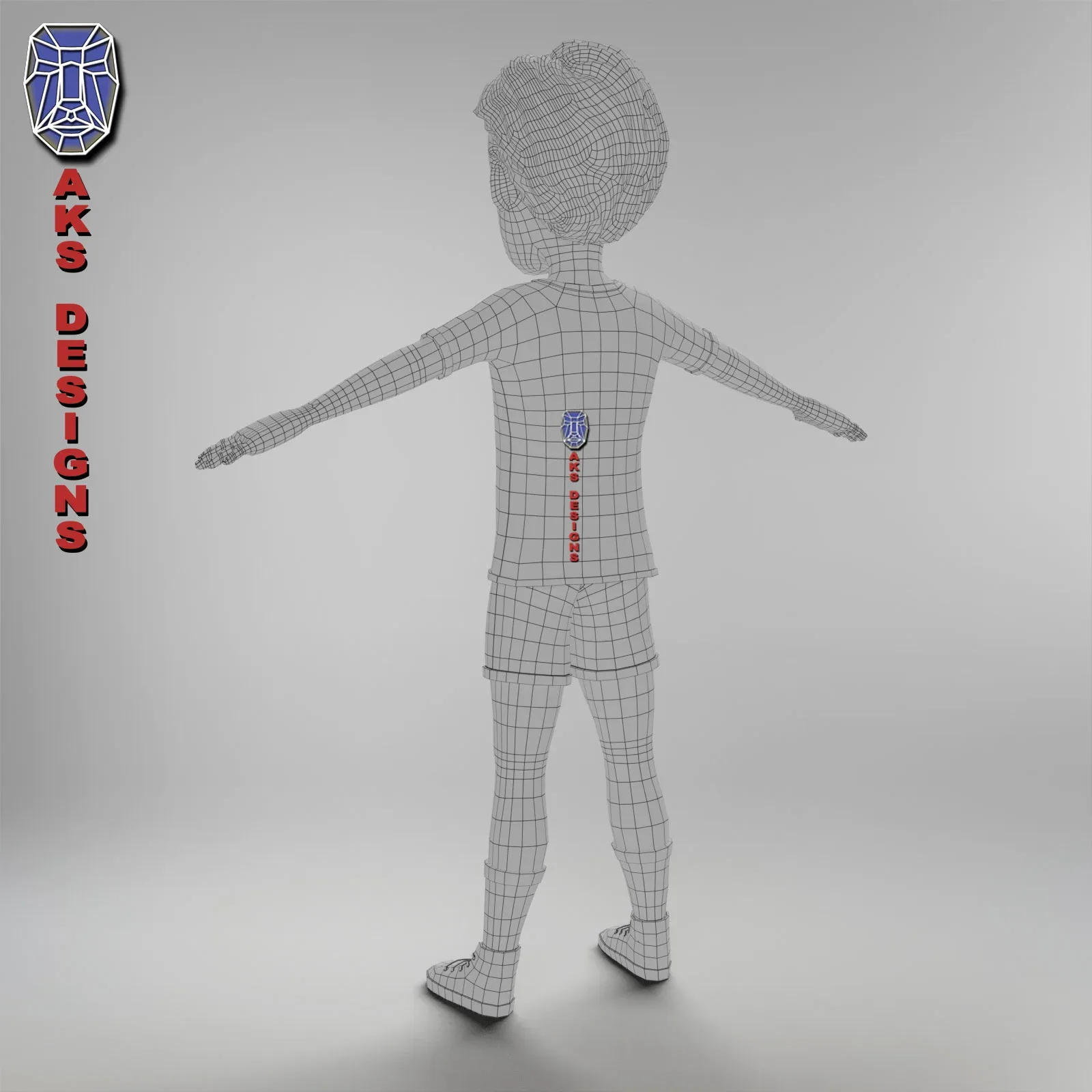 cartoon boy v4 base mesh