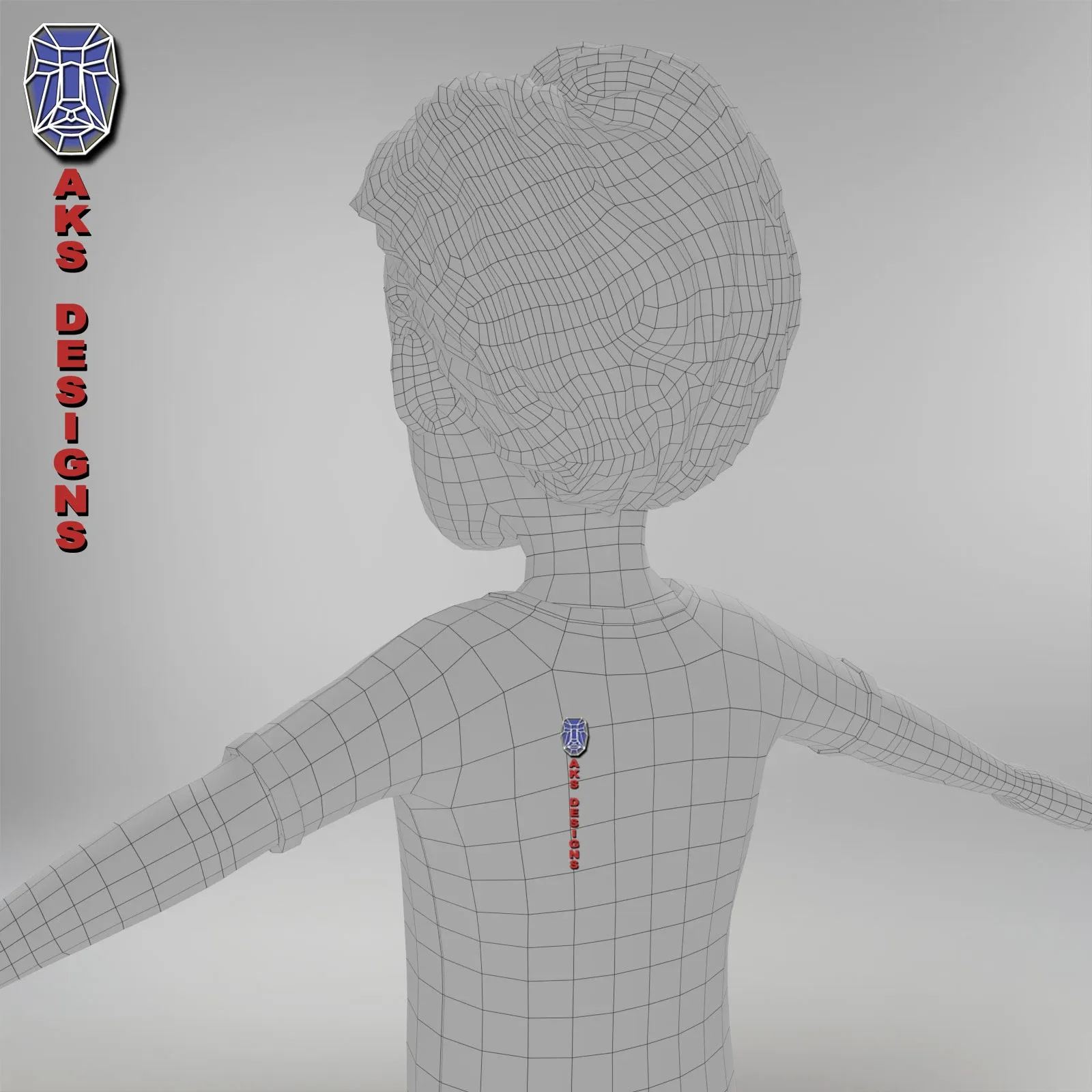 cartoon boy v4 base mesh