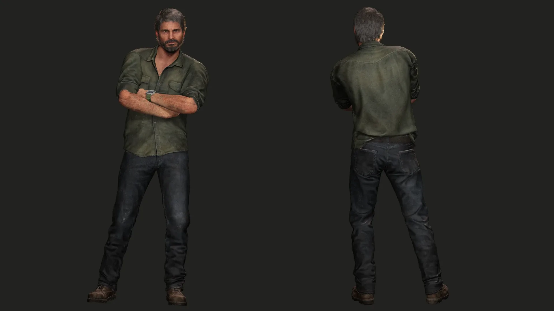 Pedro Pascal Joel Miller The Last Of Us Full Rigged