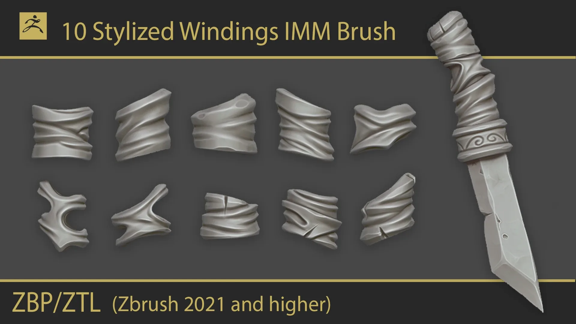 Stylized Windings IMM Brush