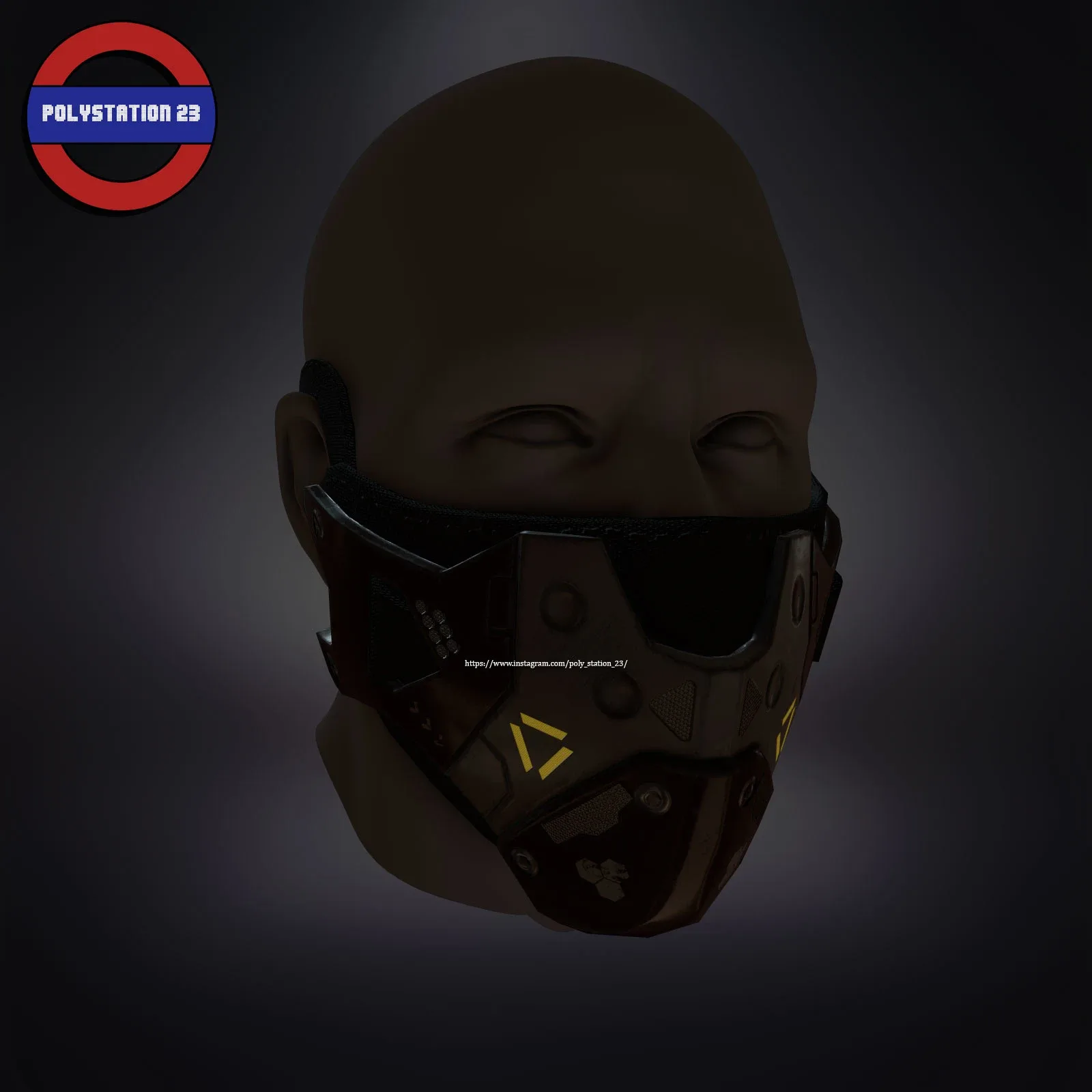 Sci-Fi Face Mask V1 game ready