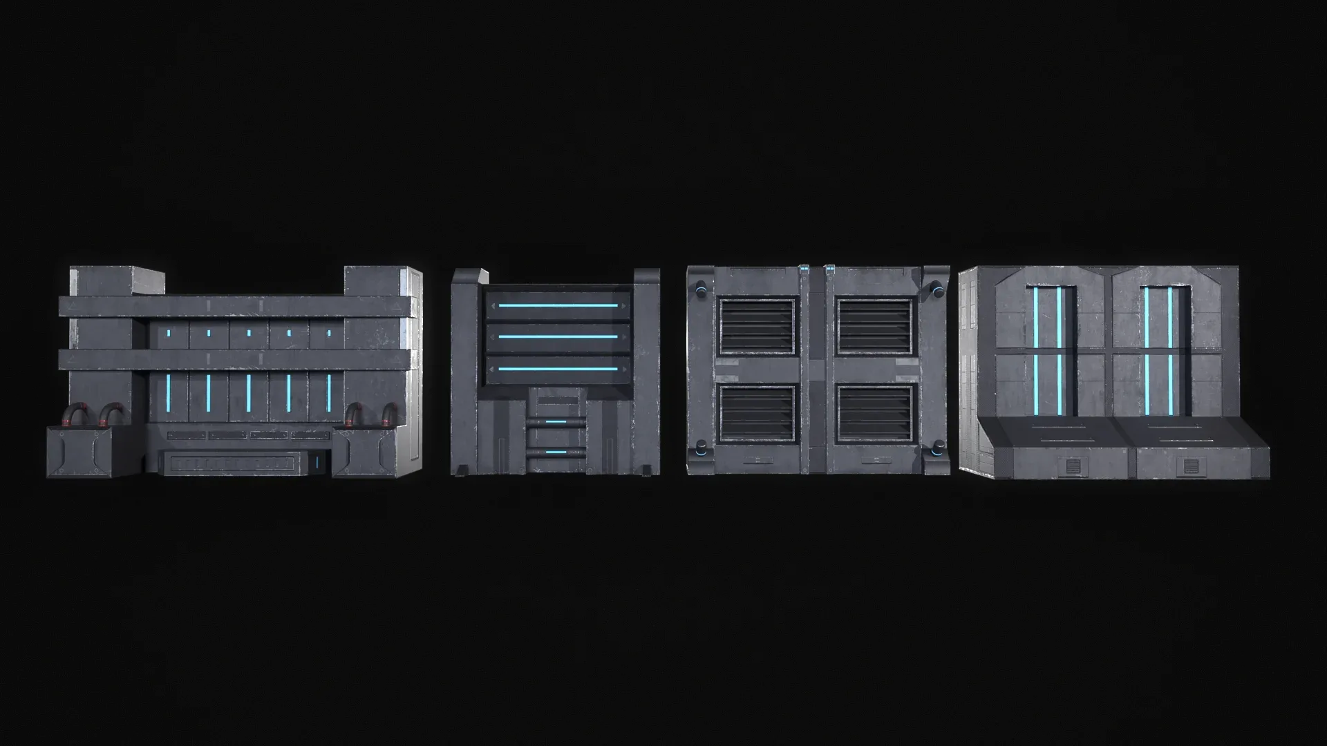 Sci-Fi Modular Wall Panels Pack