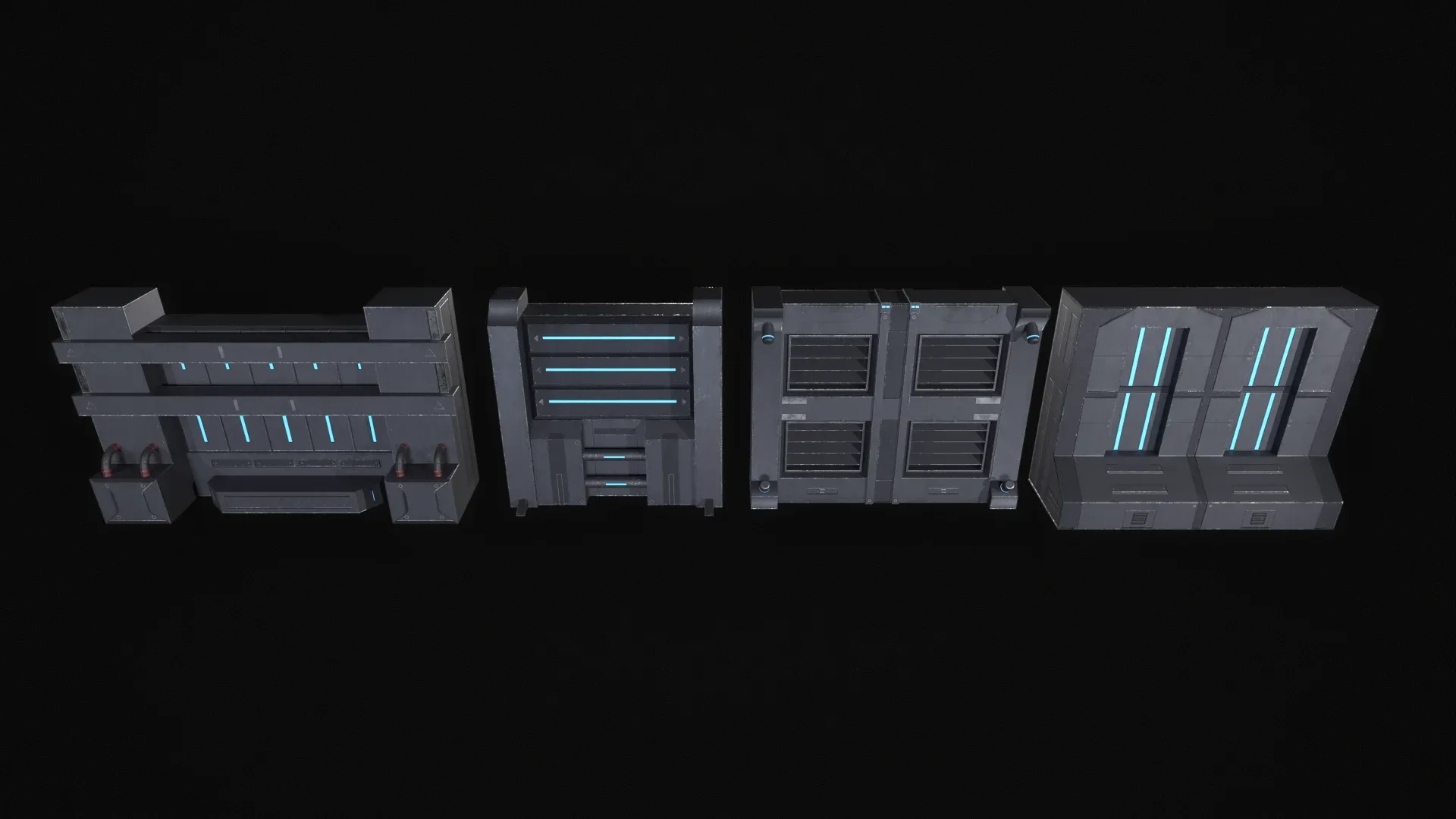 Sci-Fi Modular Wall Panels Pack