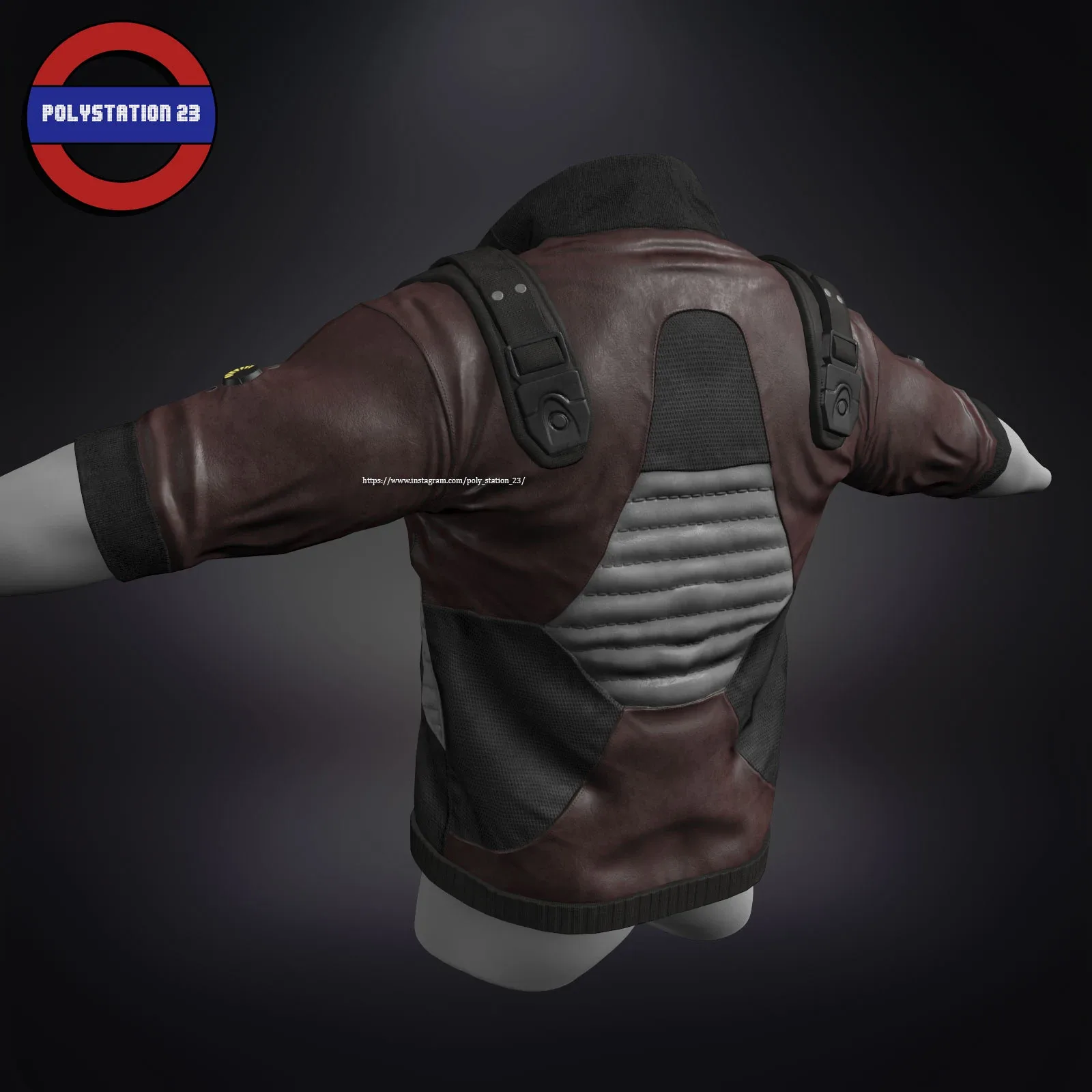 Sci fi cyberpunk jacket Game ready v1