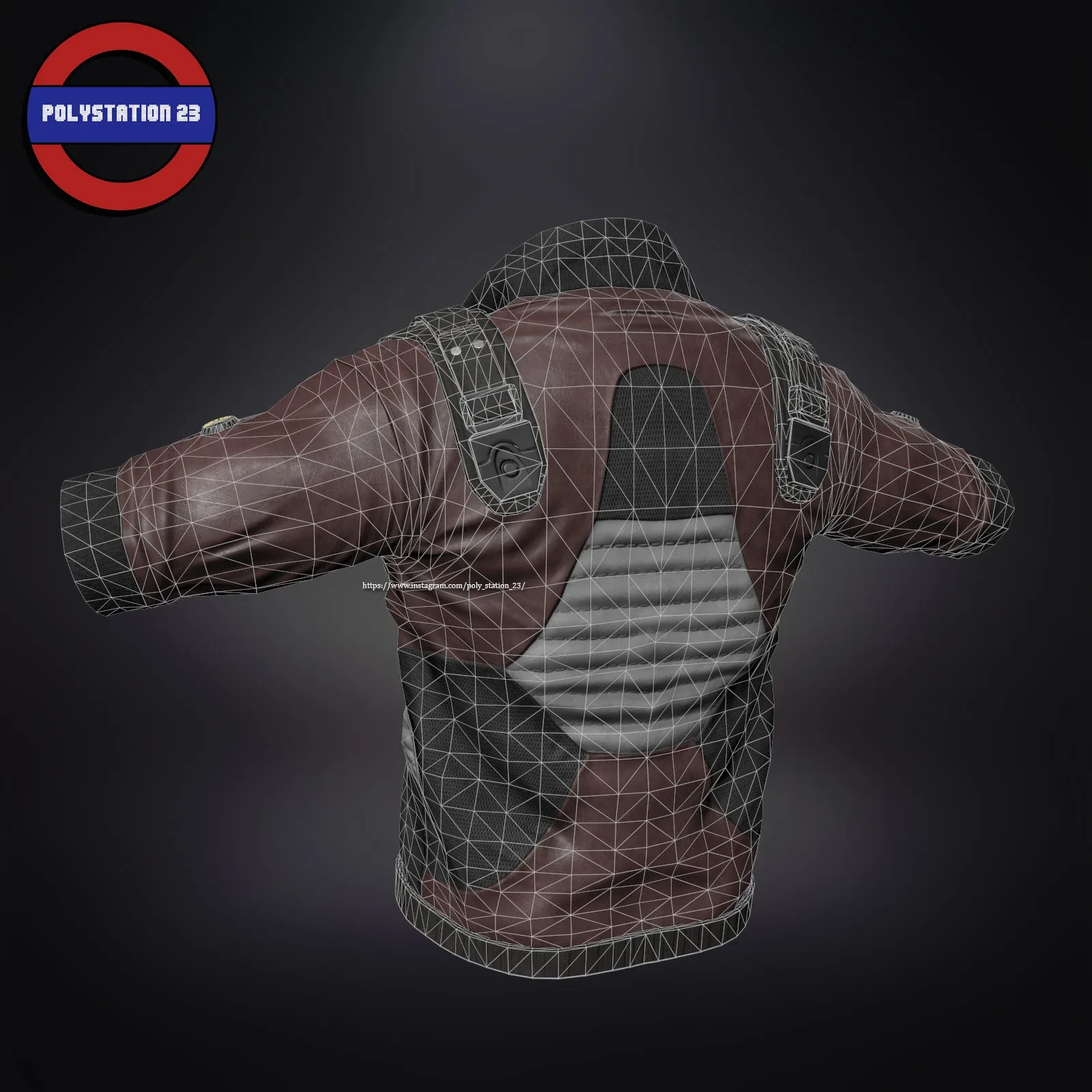 Sci fi cyberpunk jacket Game ready v1