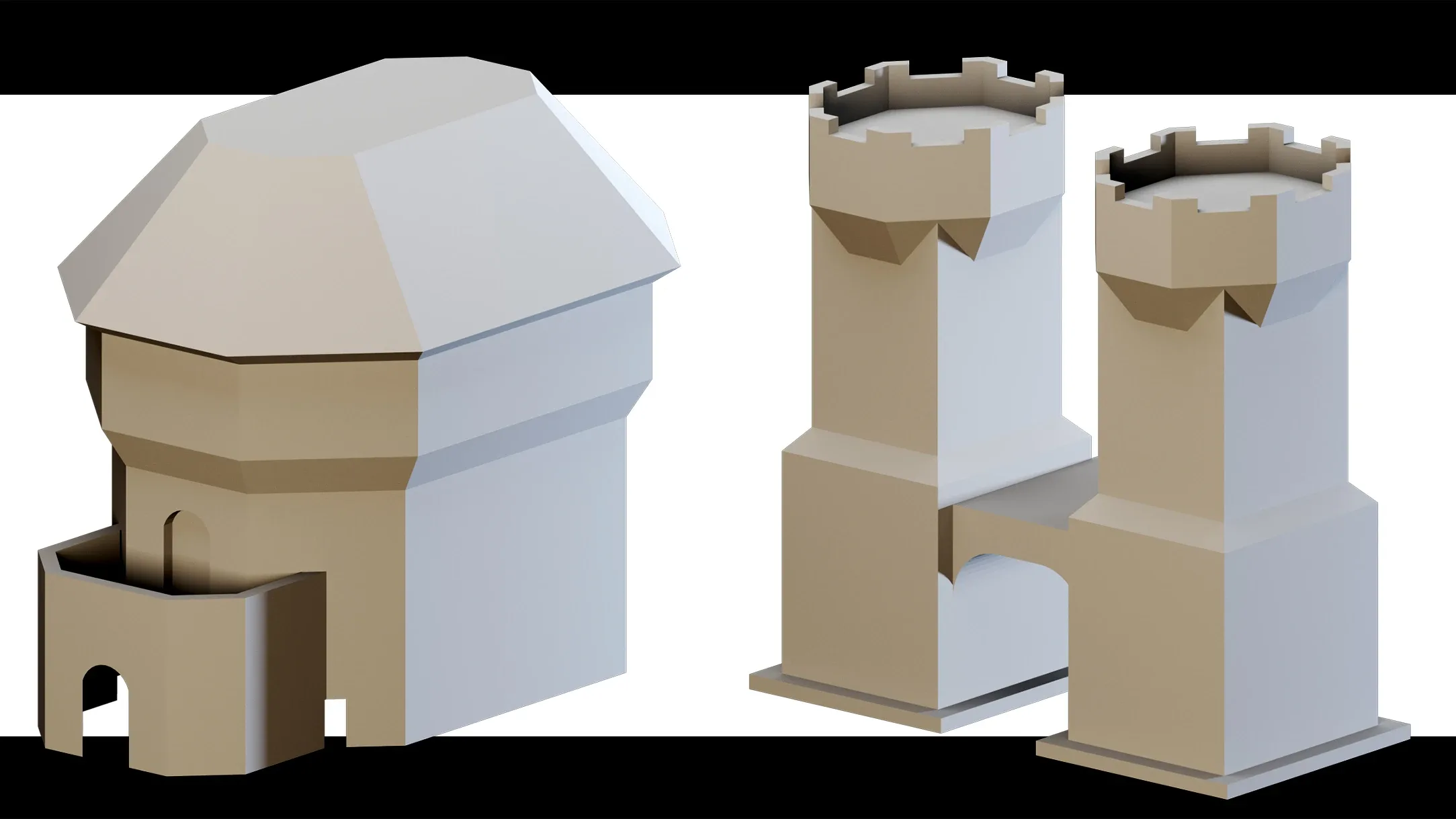 30 Castle Props- 3d Model