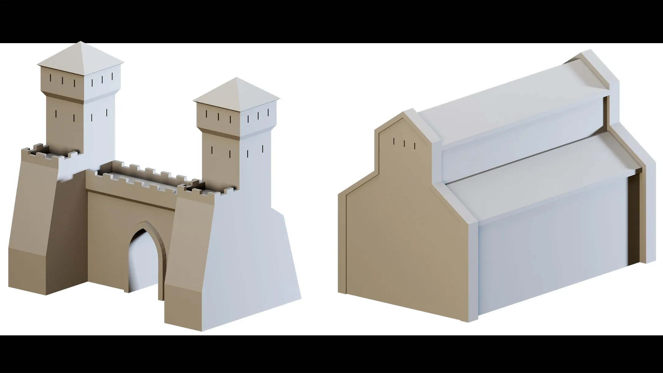 30 Castle Props- 3d Model