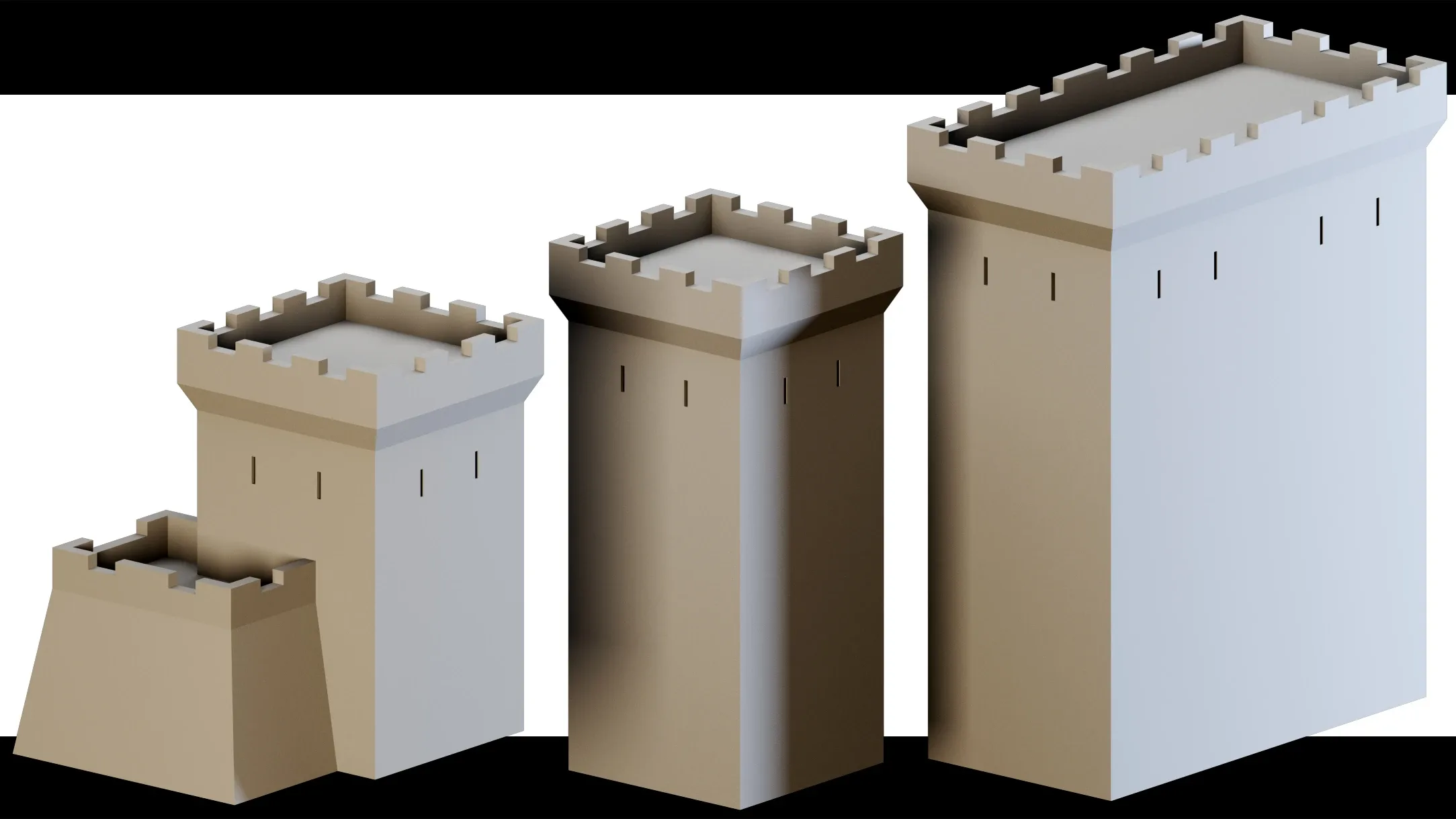 30 Castle Props- 3d Model