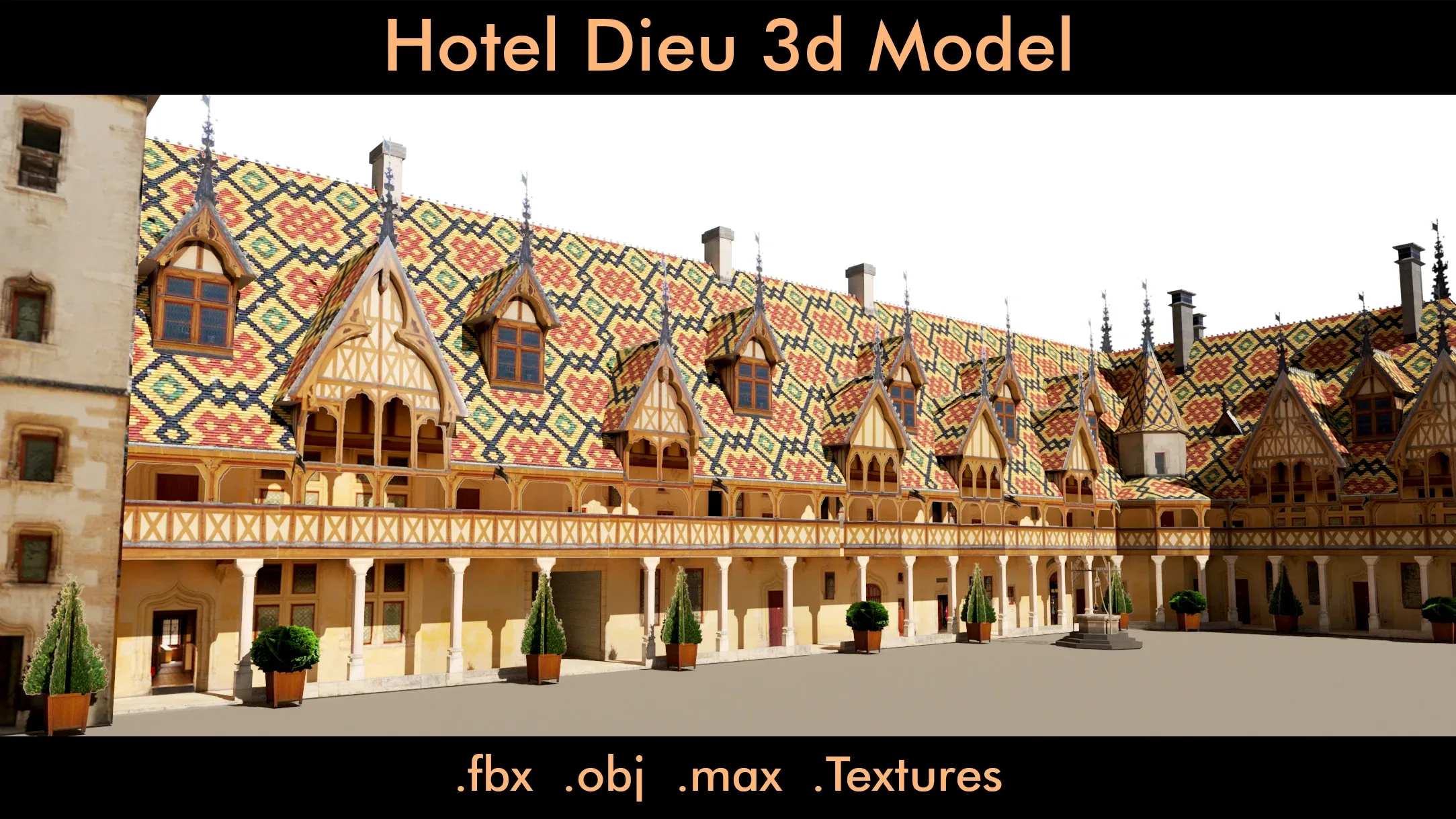 Hotel Dieu- 3d Model