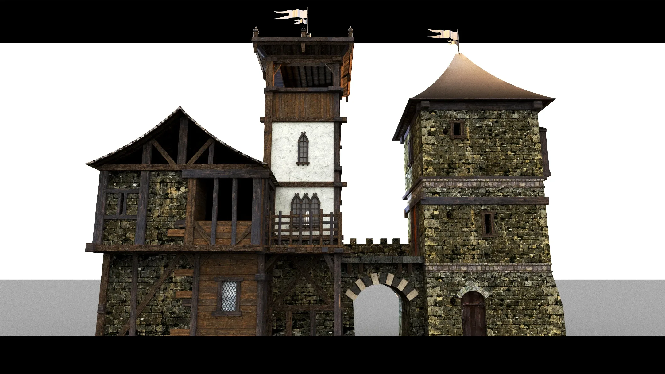 Medieval Gate- 3d Model