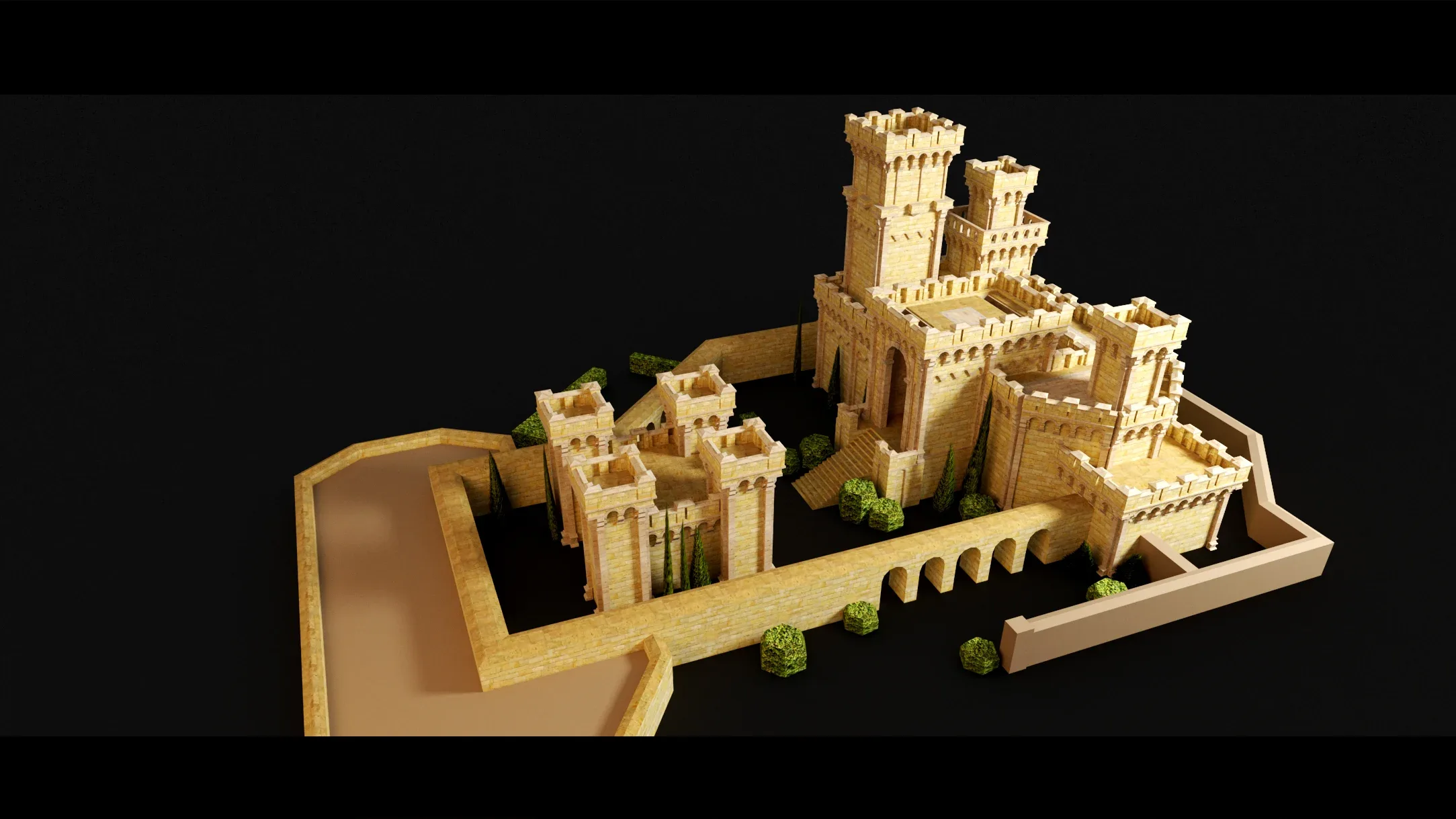 Old Castle- 3d Model