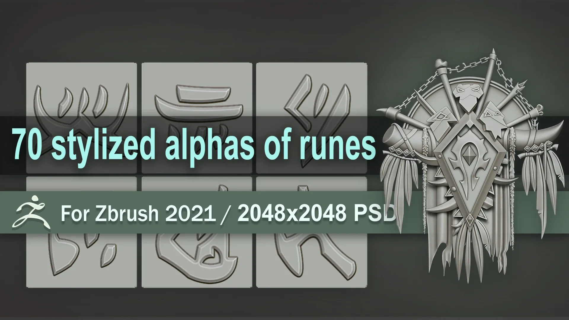 Stylized alphas of runes and the orc language