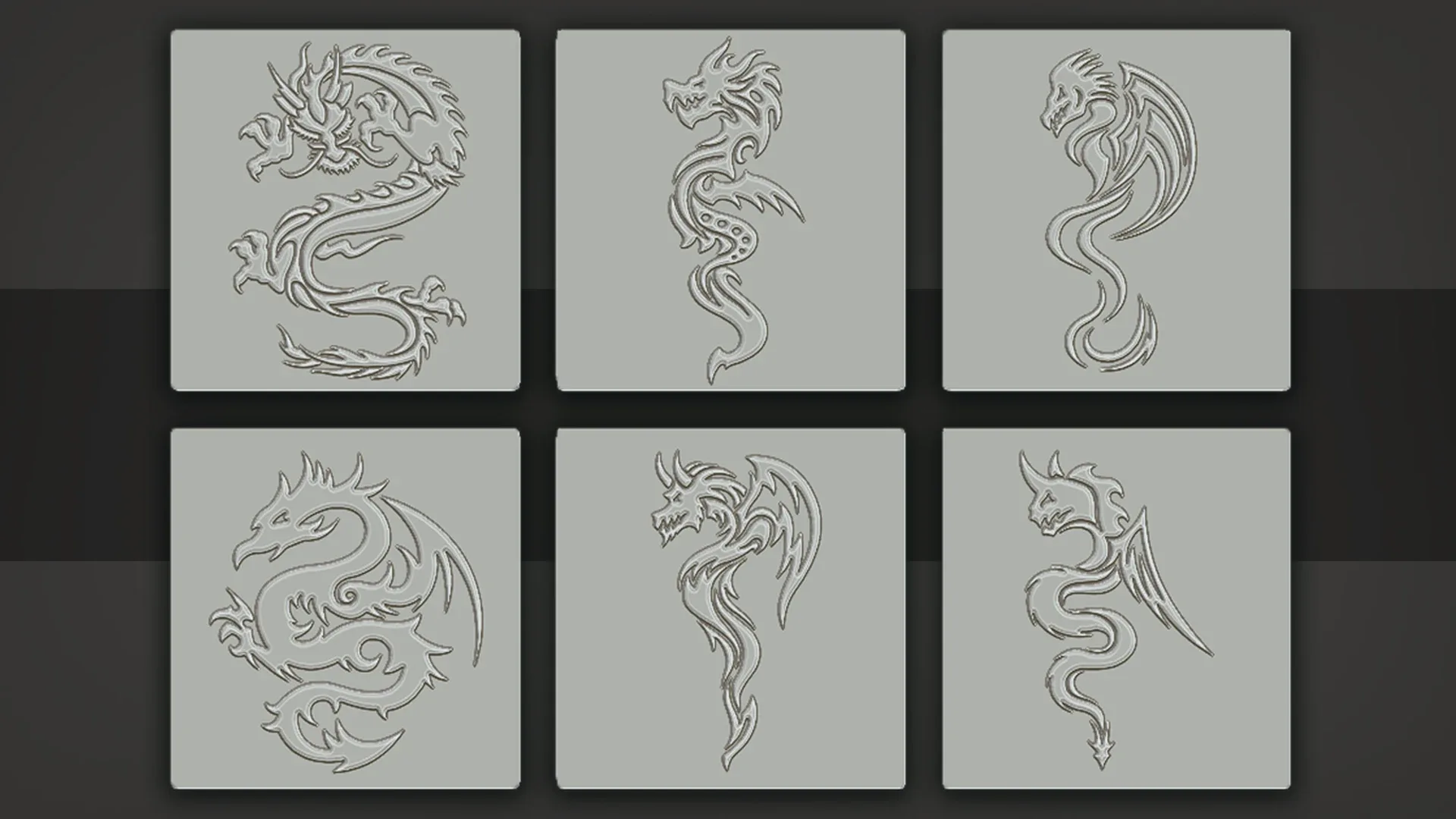 Stylized Dragon Alphas