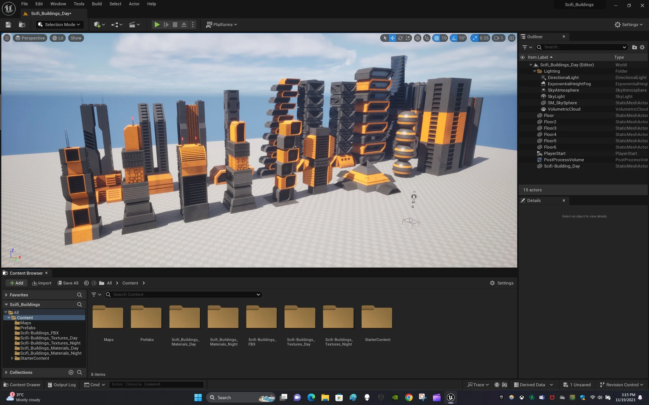 Sci-Fi Buildings Collection