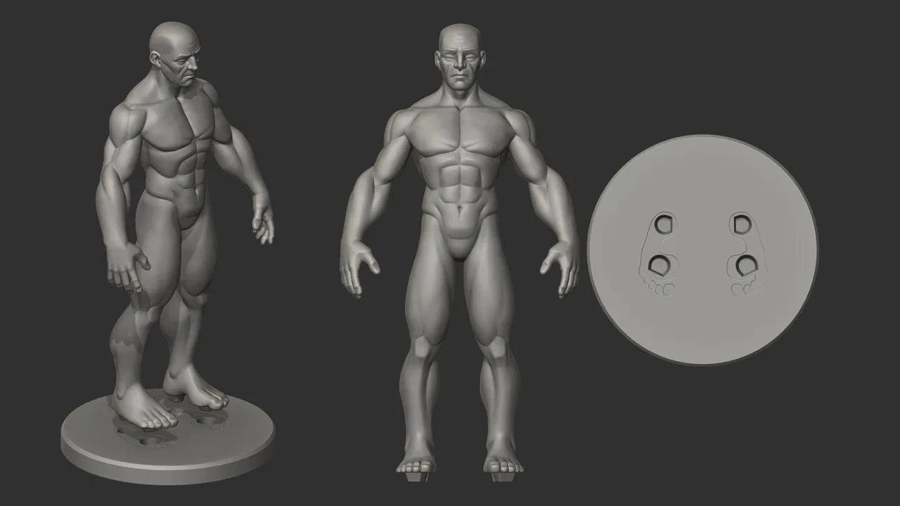 Stylized Male Ecorche Pack - Ready to Print