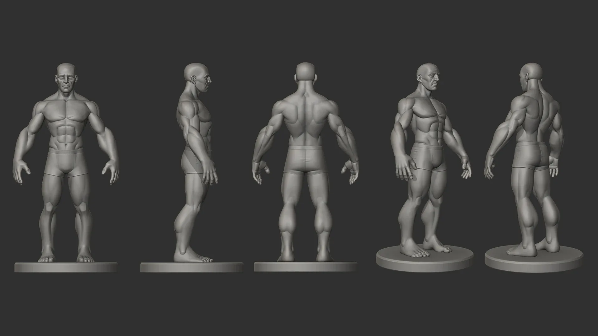 Stylized Male Ecorche Pack - Ready to Print