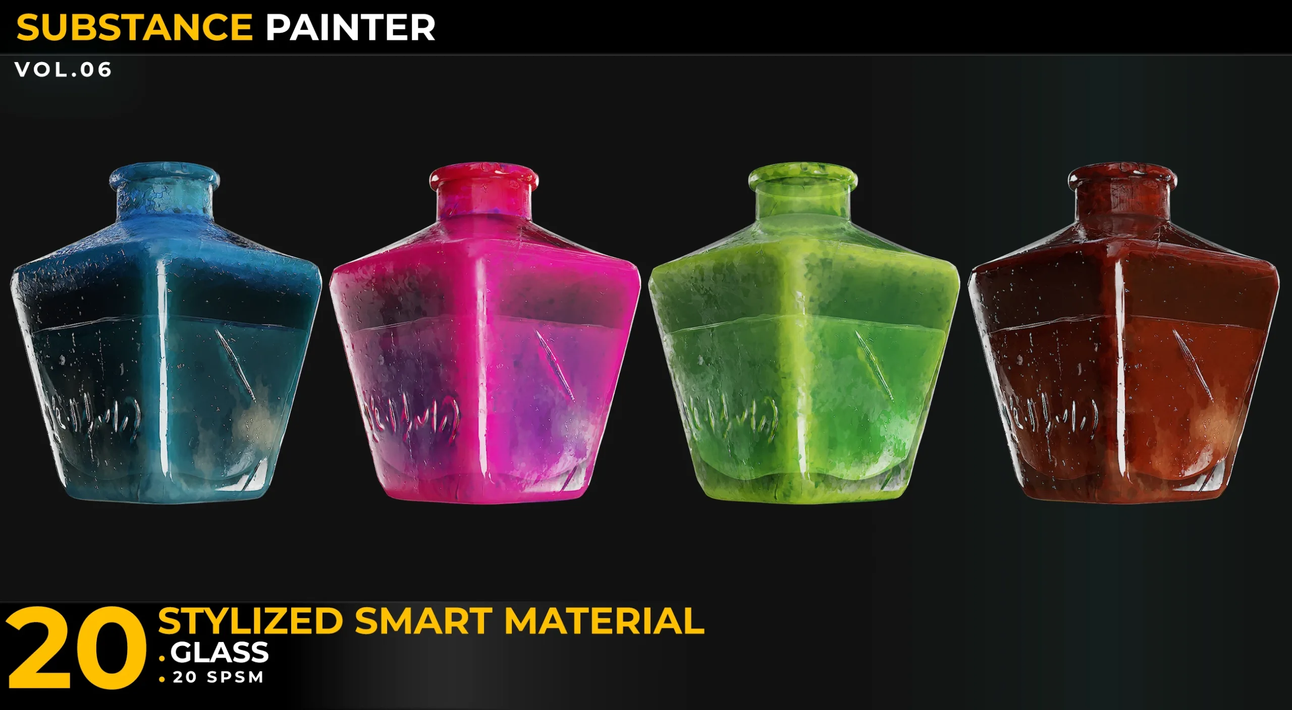 20 Stylized Smart Materials Glass Vol 06