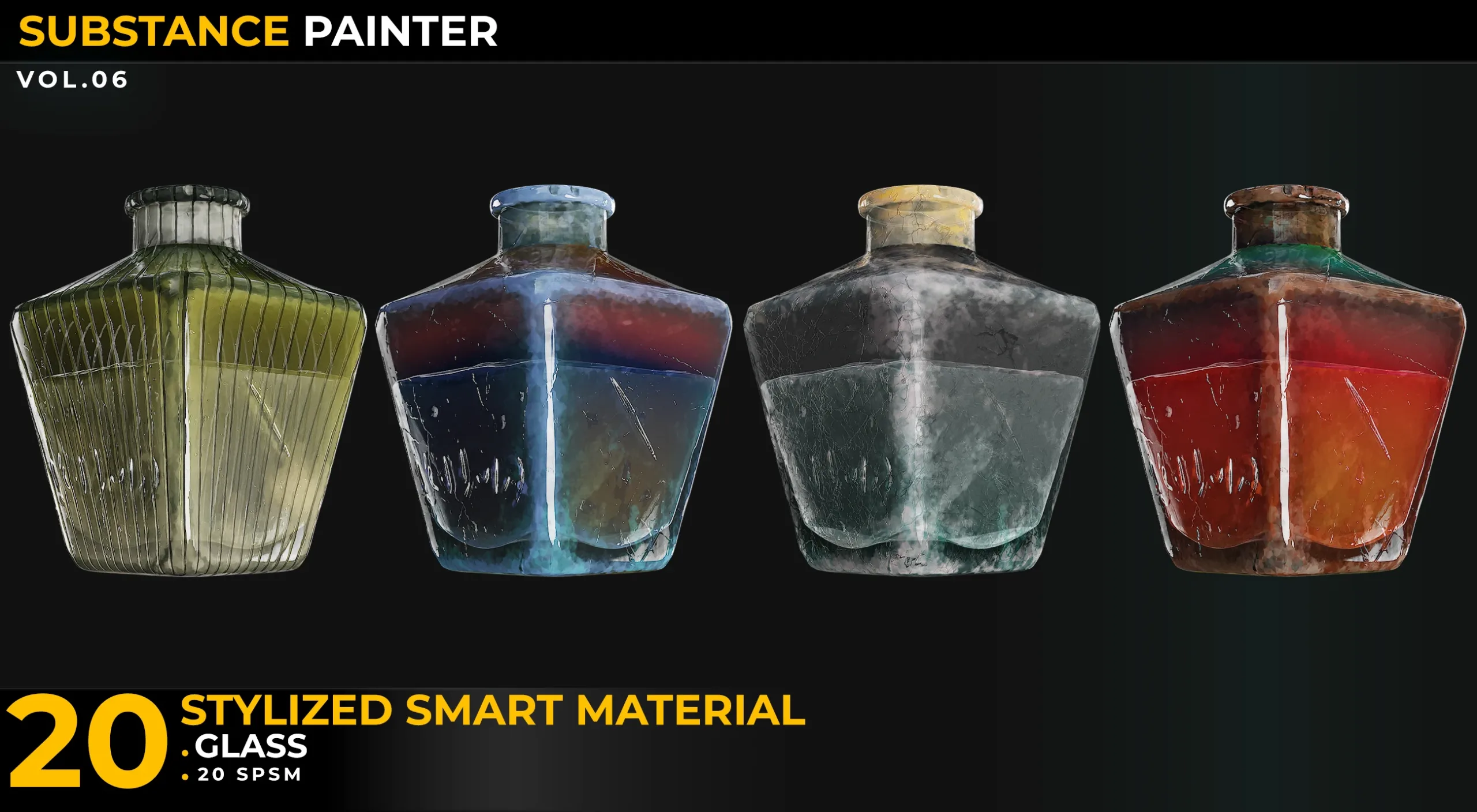 20 Stylized Smart Materials Glass Vol 06