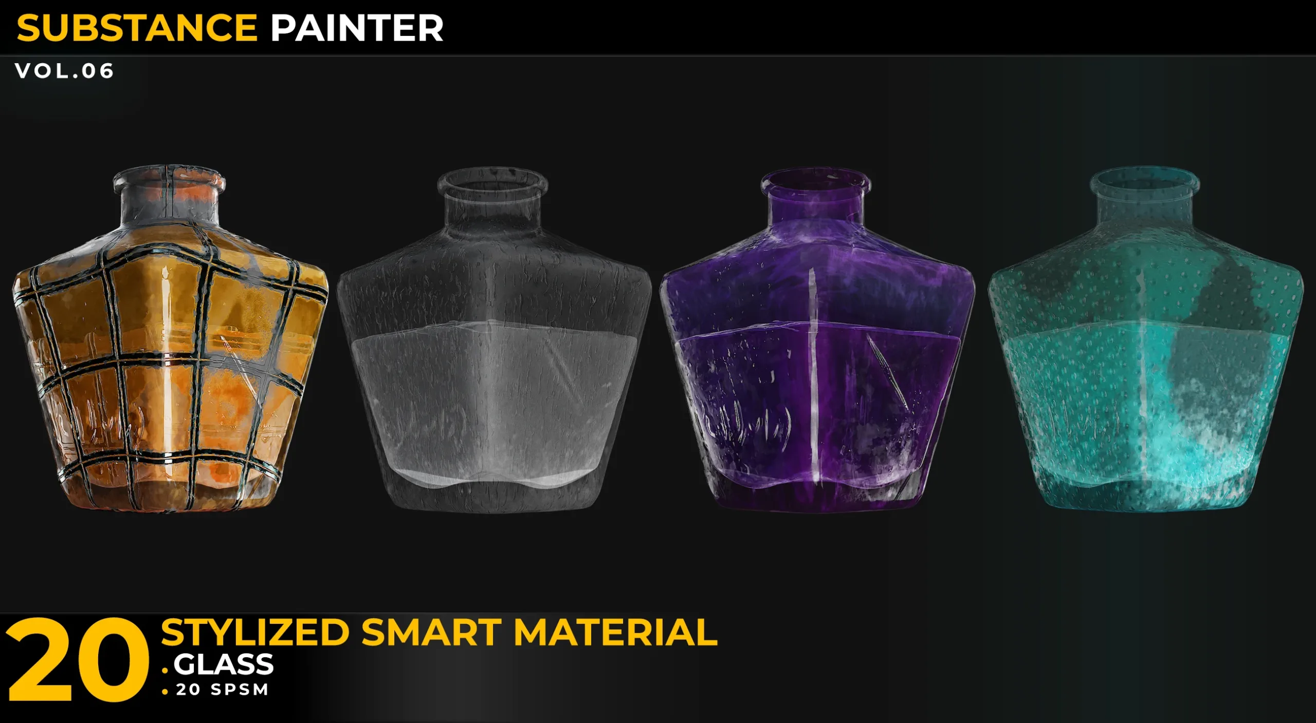 20 Stylized Smart Materials Glass Vol 06