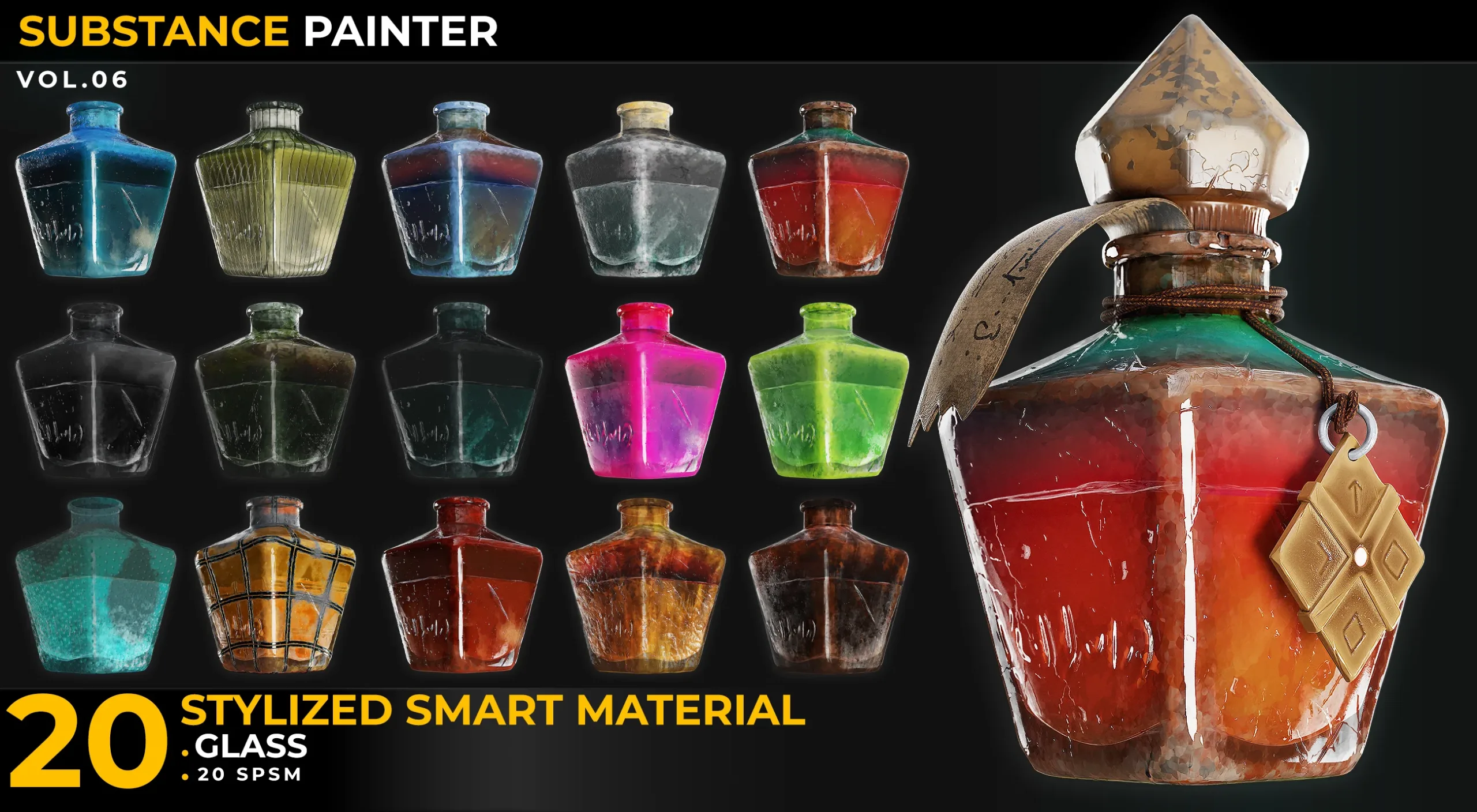 20 Stylized Smart Materials Glass Vol 06