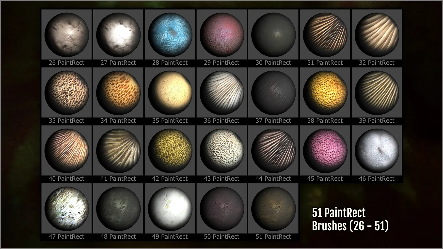 Mushroom Maker 303 ZBrush Brushes 26 Basemeshes and 50 Alphas