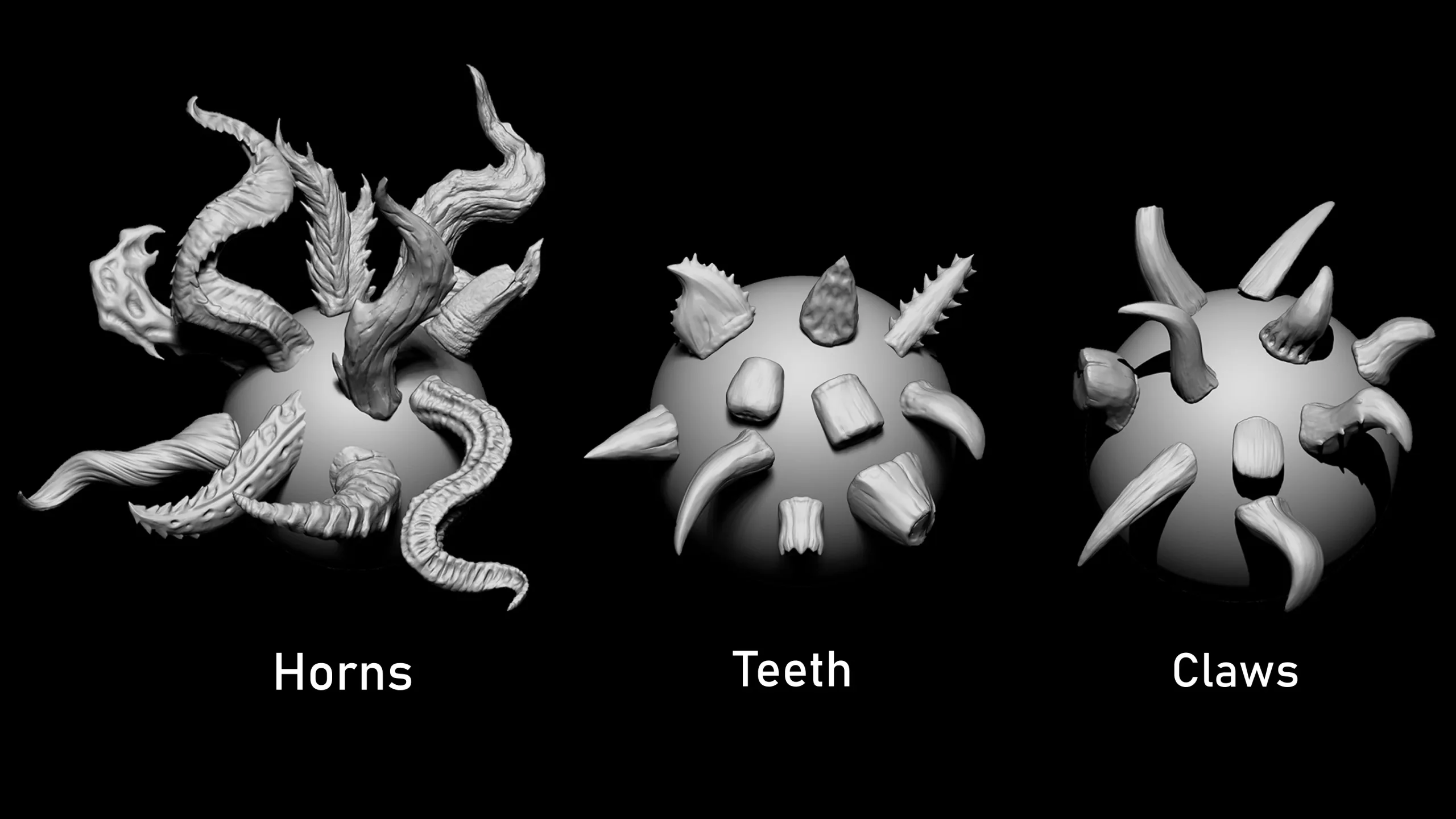 Zbrush + Blender Creature Maker 390 Brushes Bundle 20% OFF