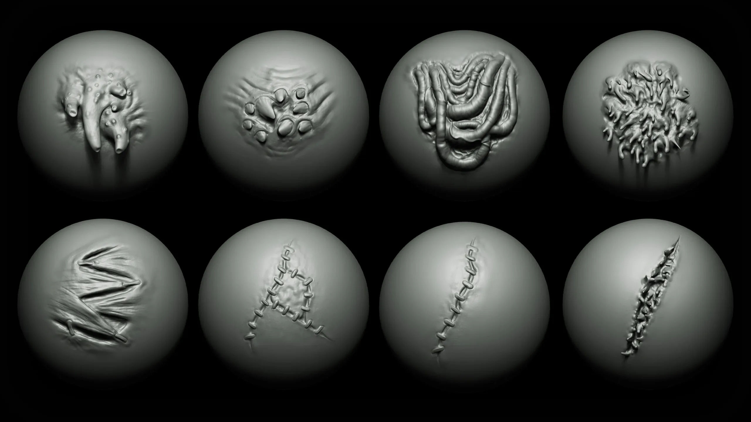 Zbrush + Blender Creature Maker 390 Brushes Bundle 20% OFF