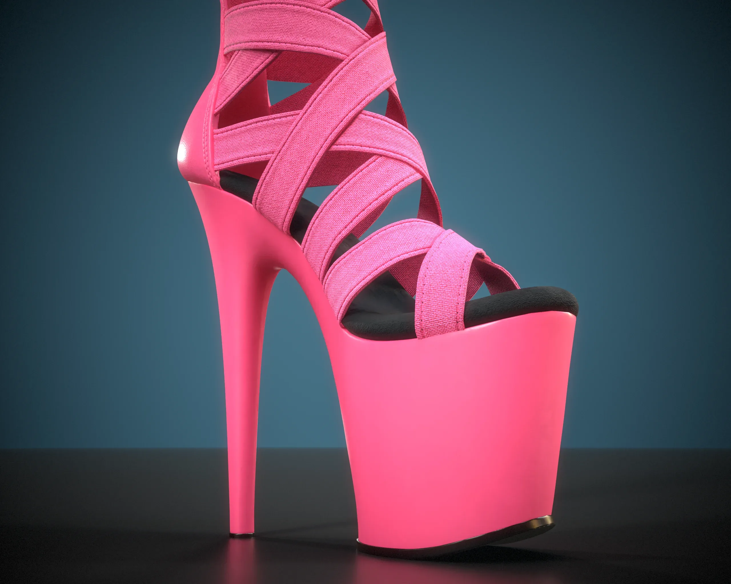 Banded Platform Stiletto Shoes