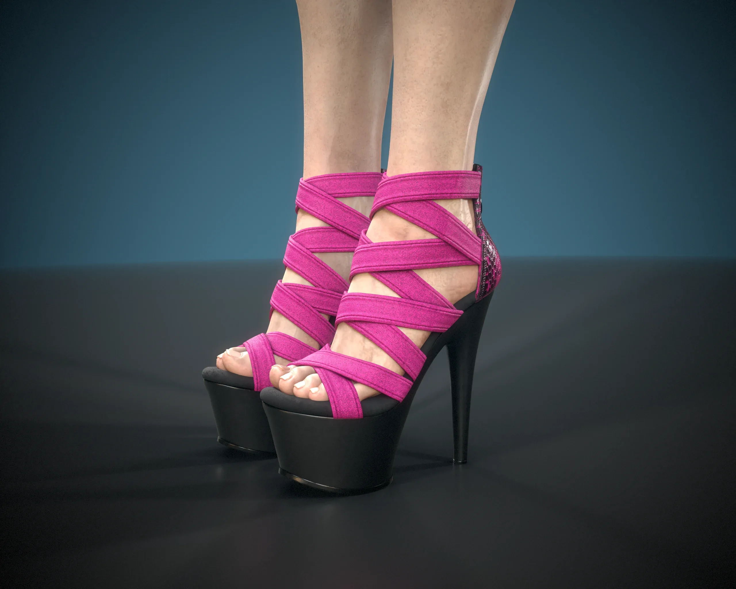 Banded Platform Stiletto Shoes 2