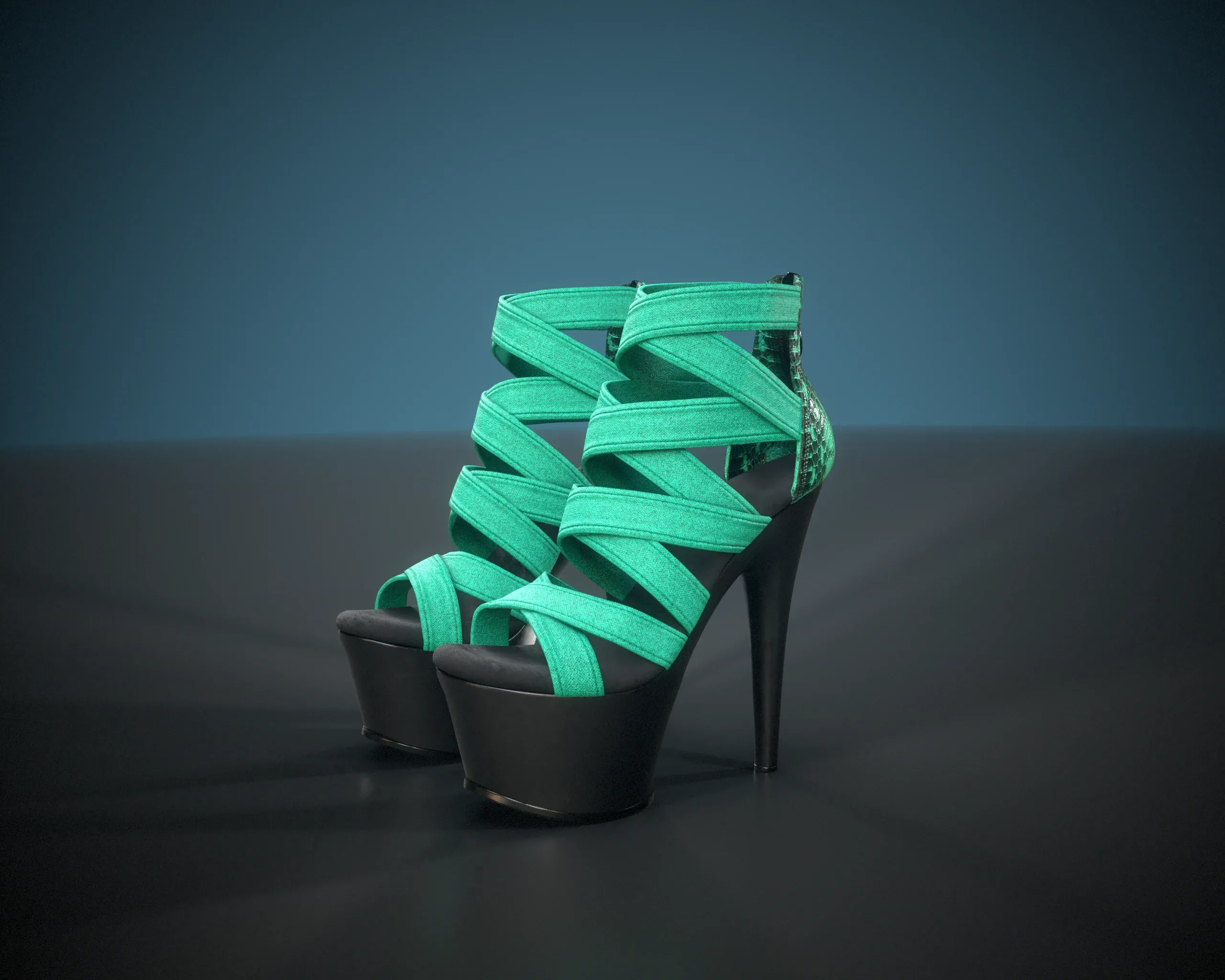 Banded Platform Stiletto Shoes 2