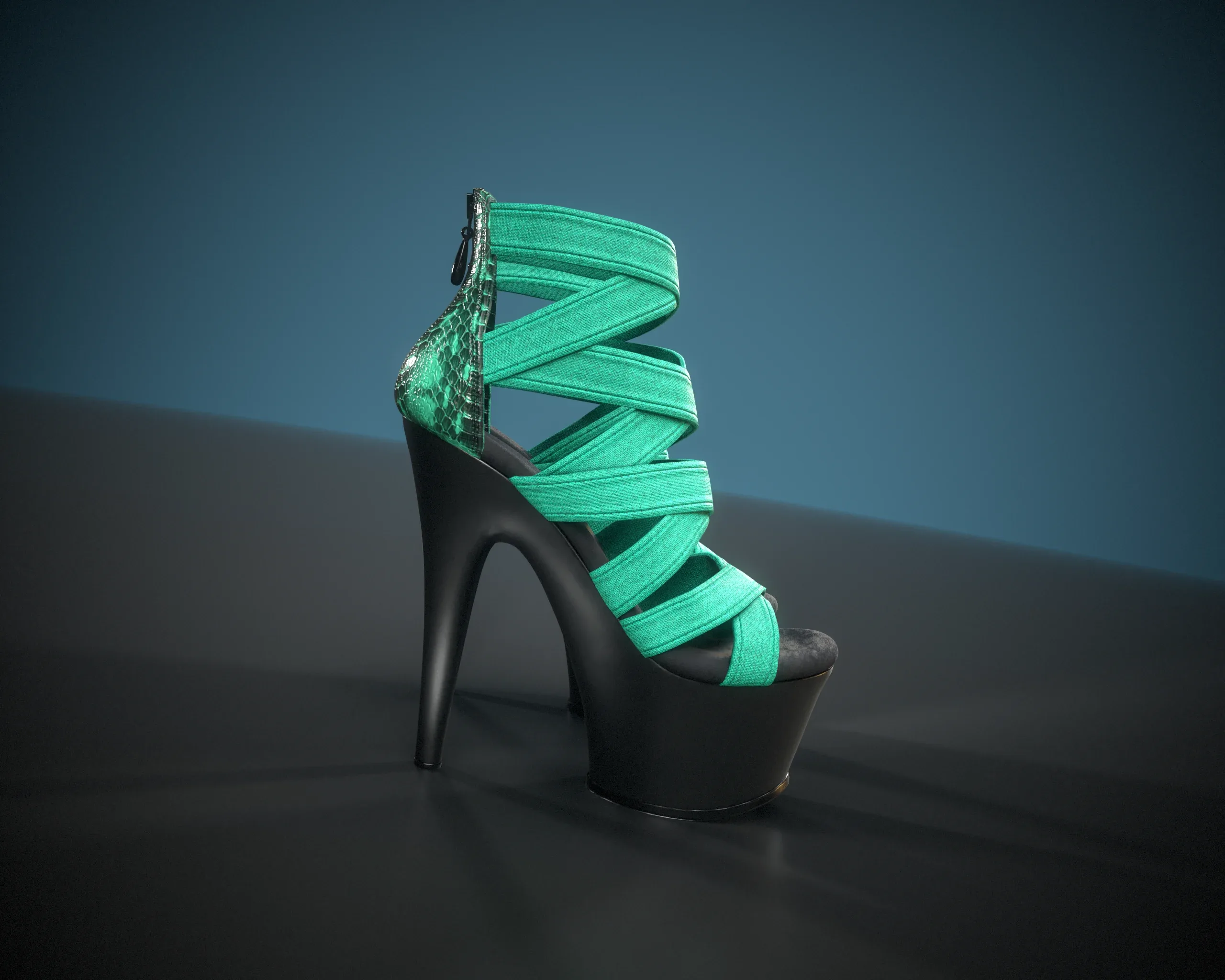 Banded Platform Stiletto Shoes 2