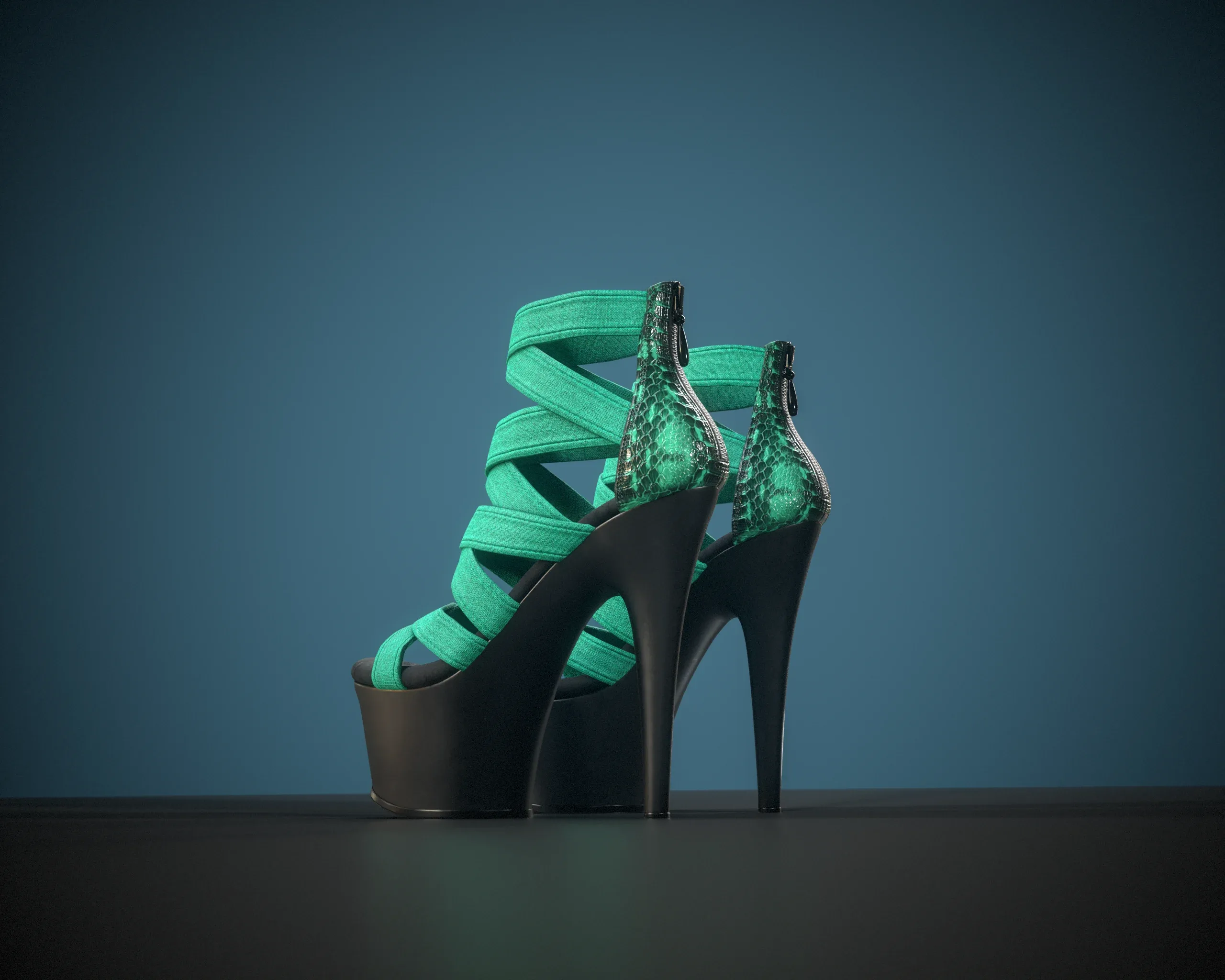 Banded Platform Stiletto Shoes 2