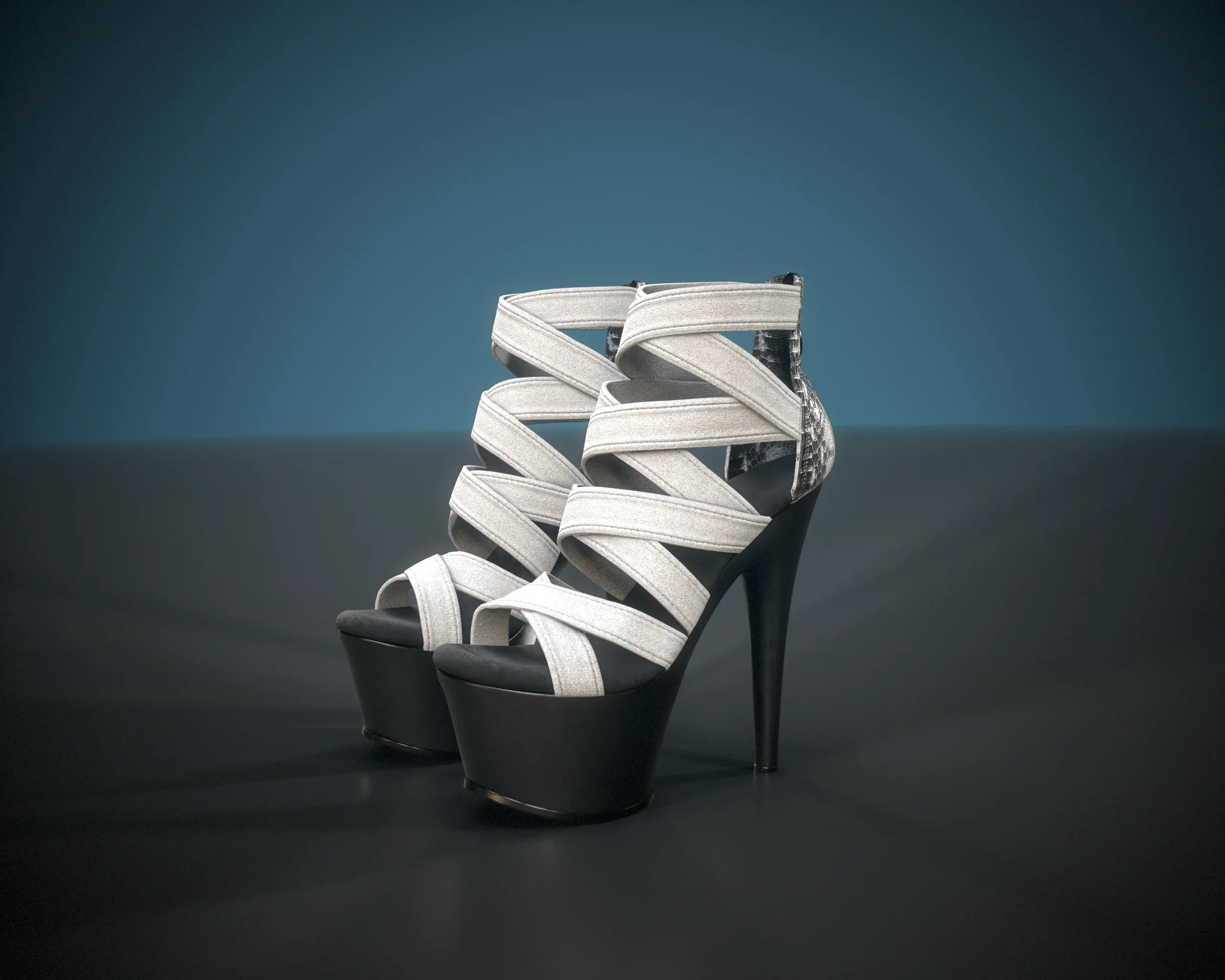 Banded Platform Stiletto Shoes 2