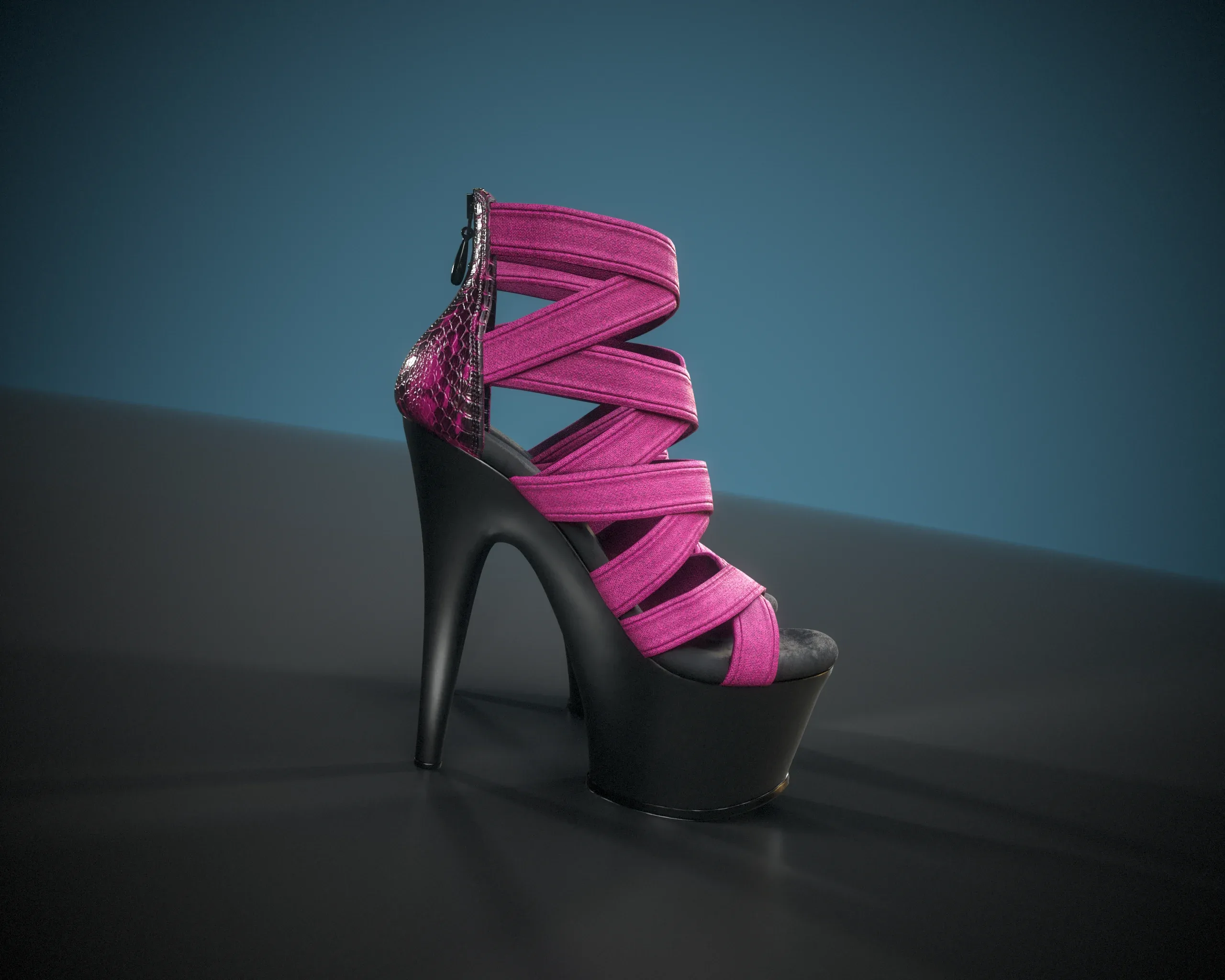 Banded Platform Stiletto Shoes 2