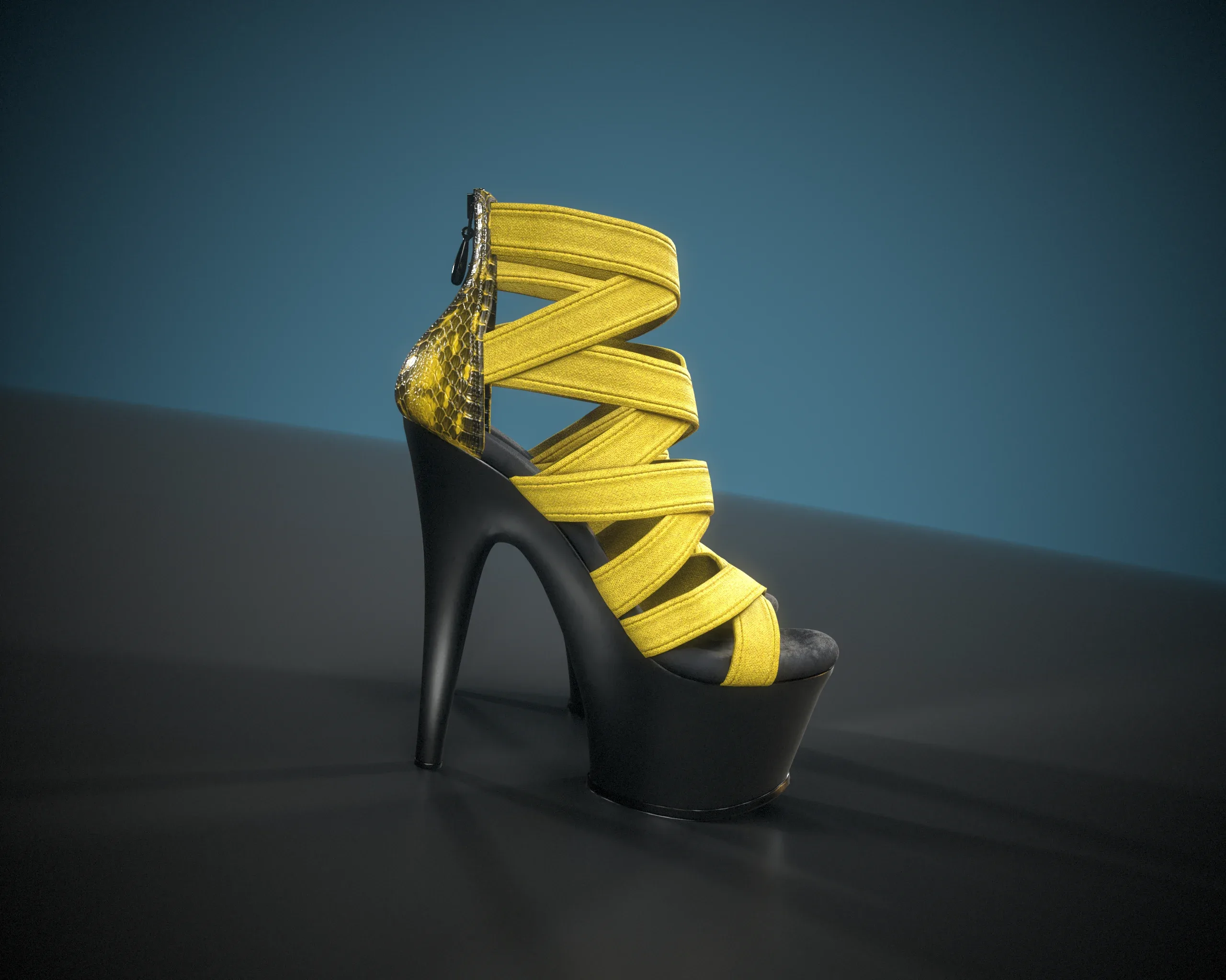 Banded Platform Stiletto Shoes 2